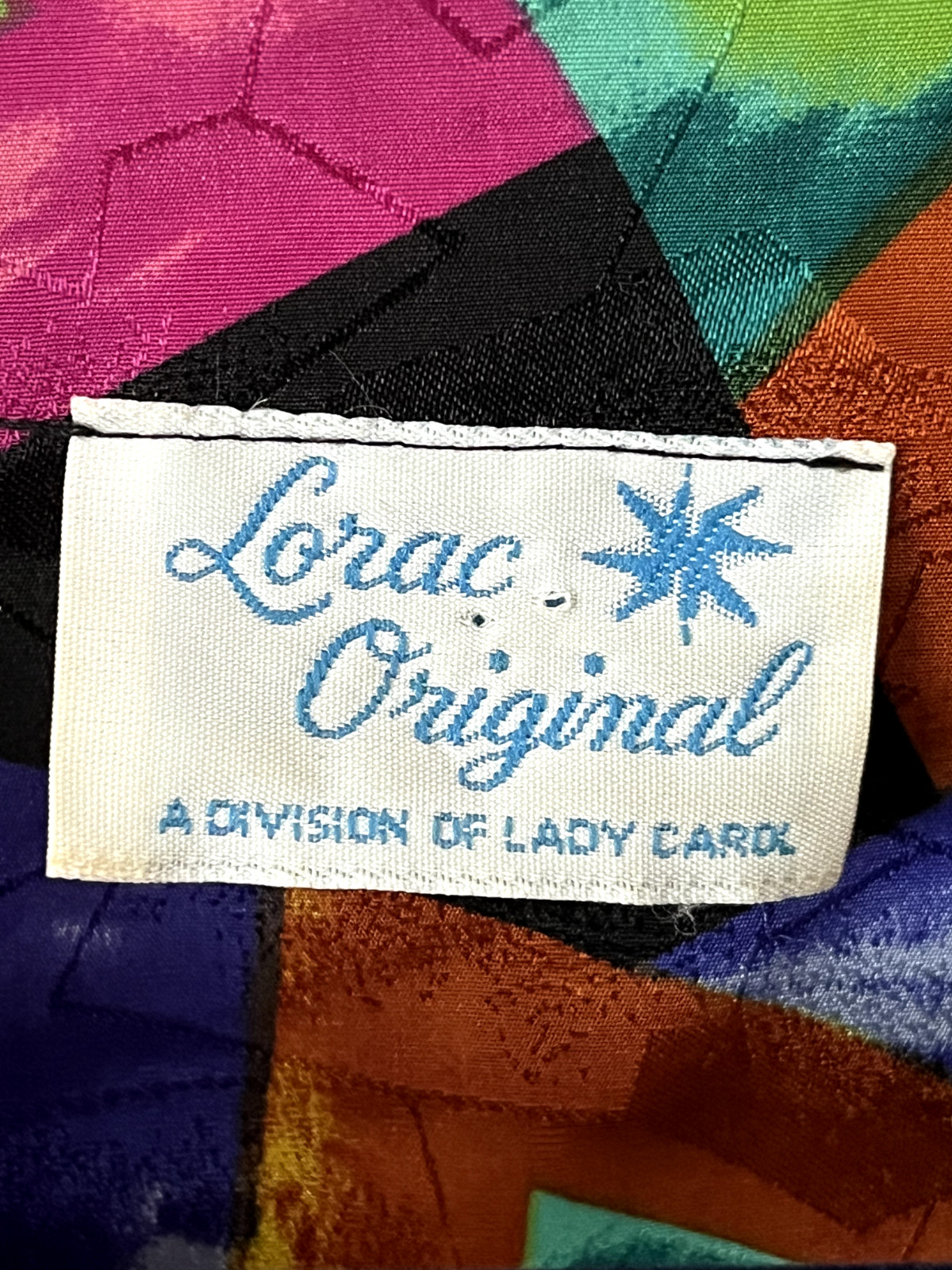 Lady Carol Womens Blouse Lorac Original Vintage Multicolor