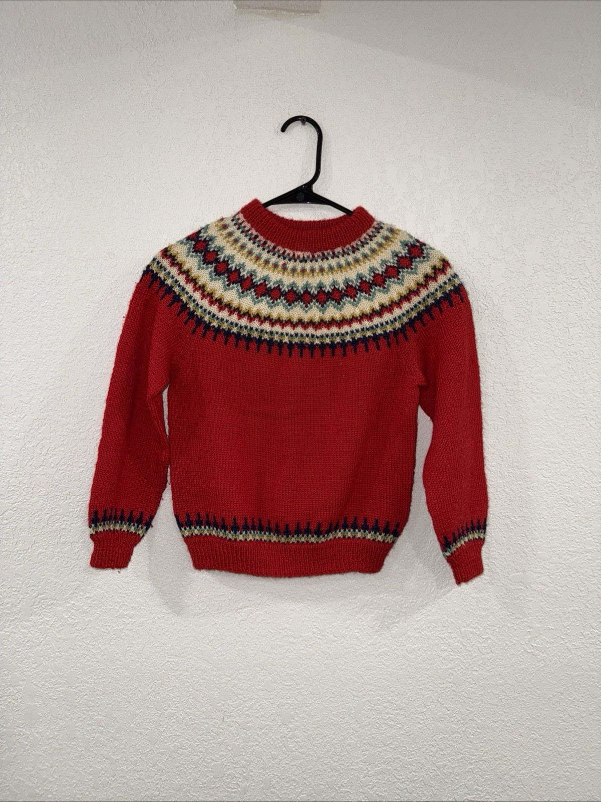 BERGENSKOFTER NORWAY 100% WOOL SWEATER Size Not Listed, See Measurements