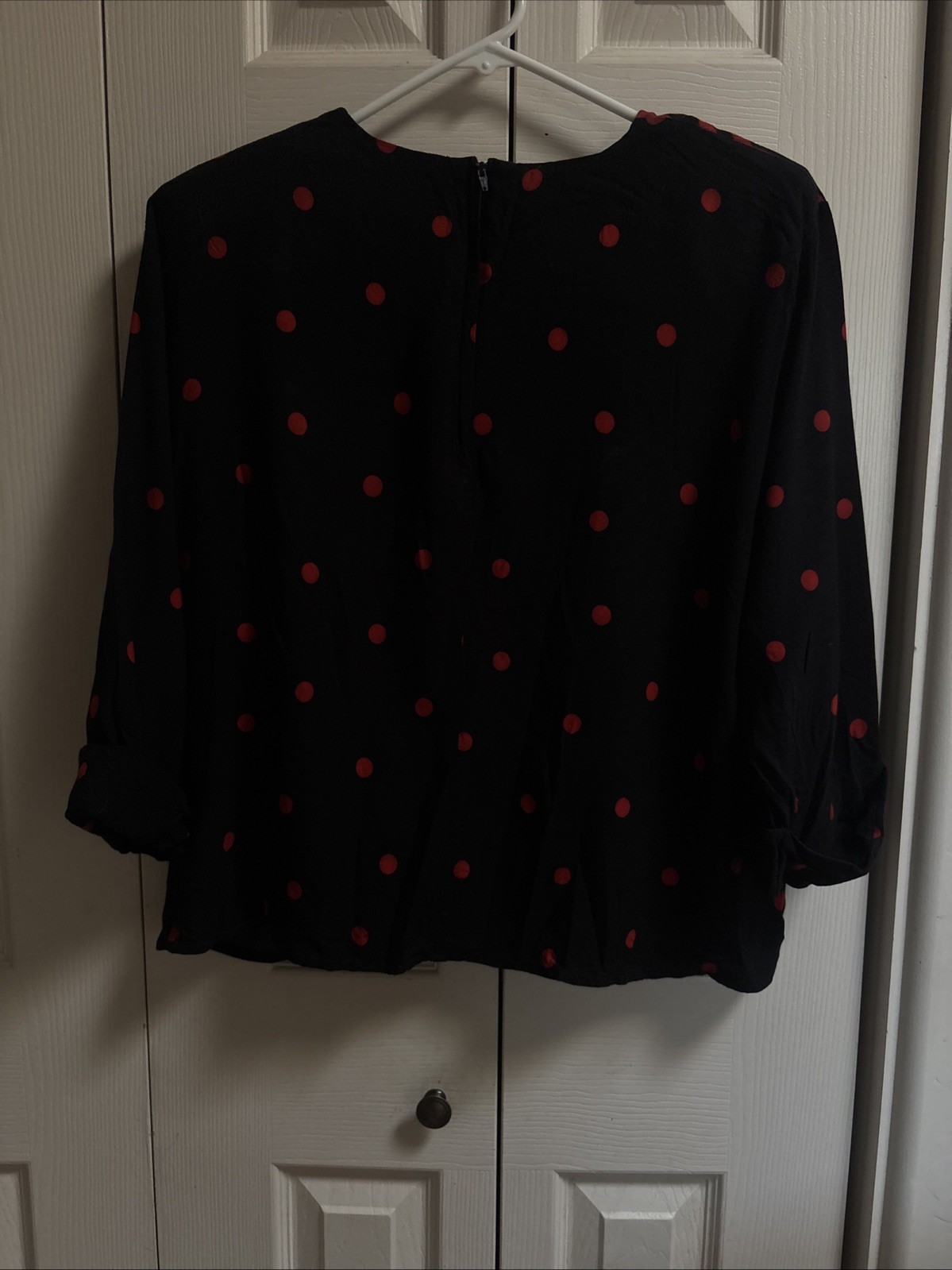 Chez California designed by Tandy Vintage 80s 3/4 sleeve blouse shirt Sz Large