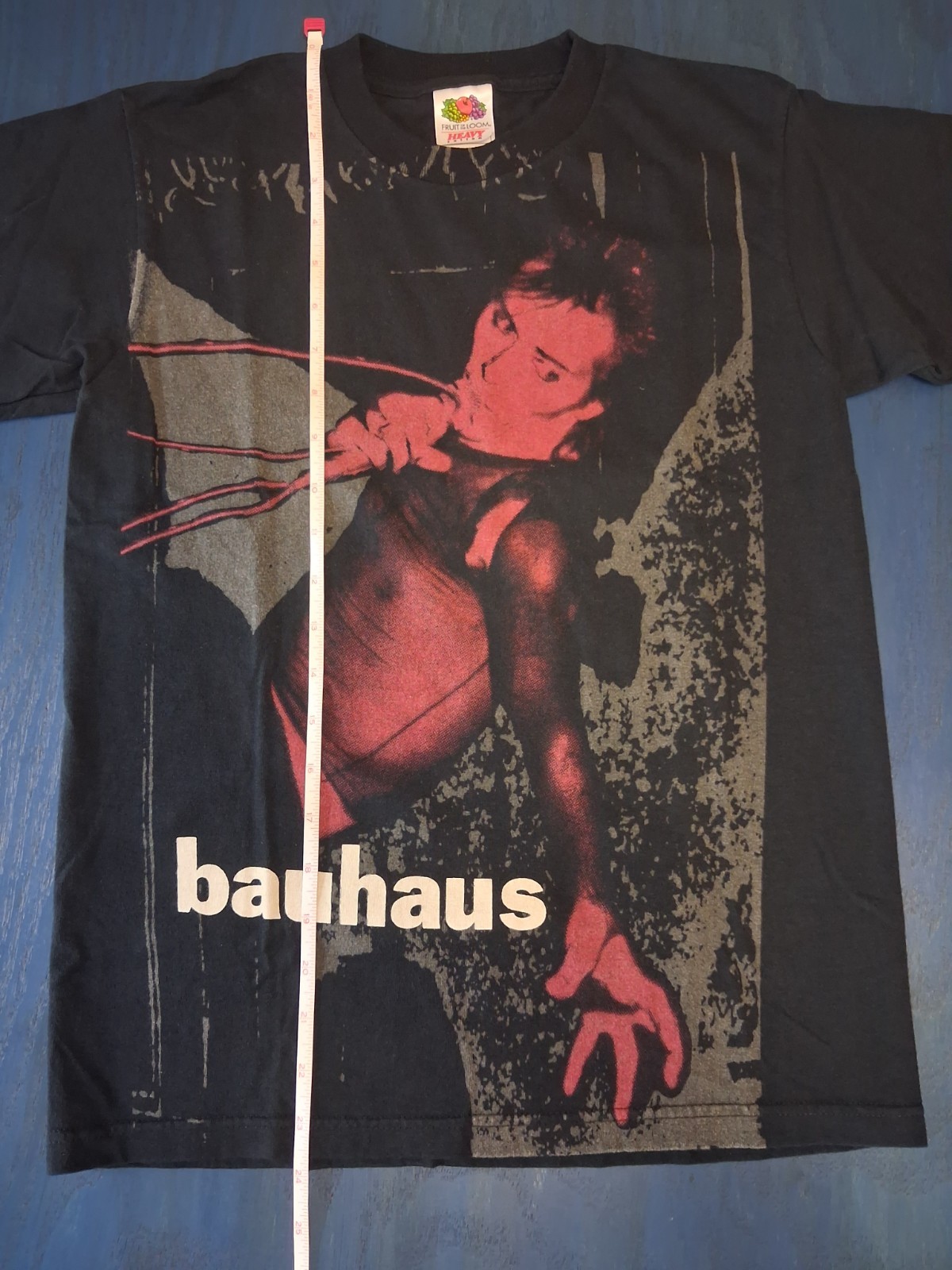 VTG Bauhaus Peter Murphy T-Shirt Fruit of the Loom Youth L Adult XS S Mint Goth