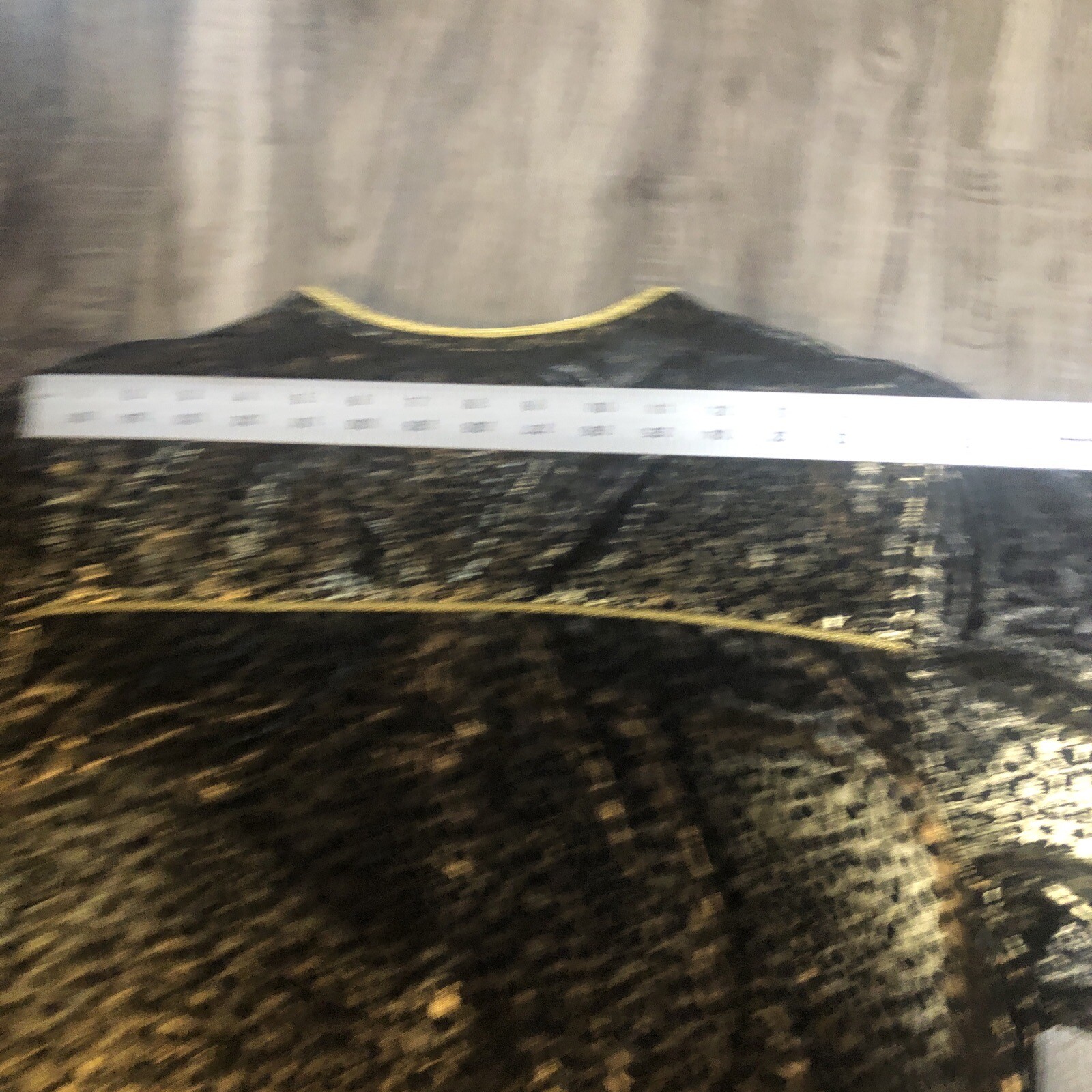 Vintage NIGHT GOWN Cheetah LEOPARD Animal Print Silky Sheer Lingerie Sz M Gold