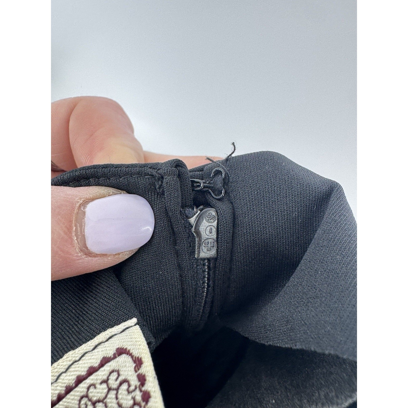 Vintage Black Halter Dress Size 9 Young Edwardian by Arpeja Pleated Bib
