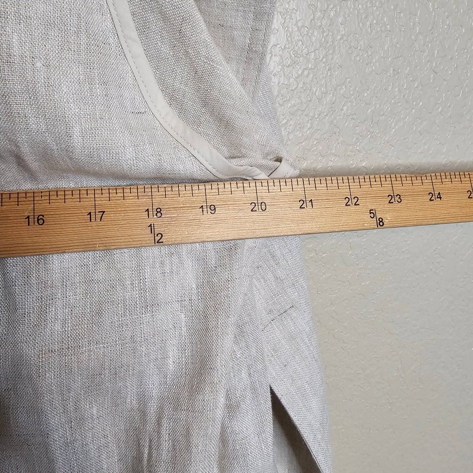 NWT Mango 100% Linen Trench Coat Oatmeal Beige Longline Belted Duster XS S M
