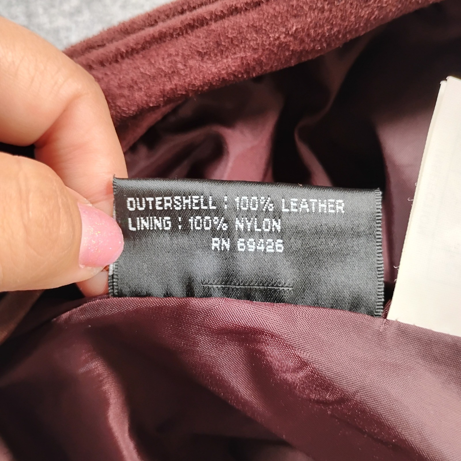 Maxima Wilsons Leather Suede A-Line Skirt Burgundy Maroon Vintage 90s Size 4