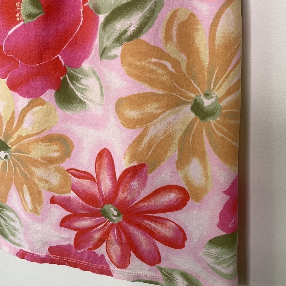 Vintage Niki-Lee Dress Size 5 Sleeveless Floral Pink