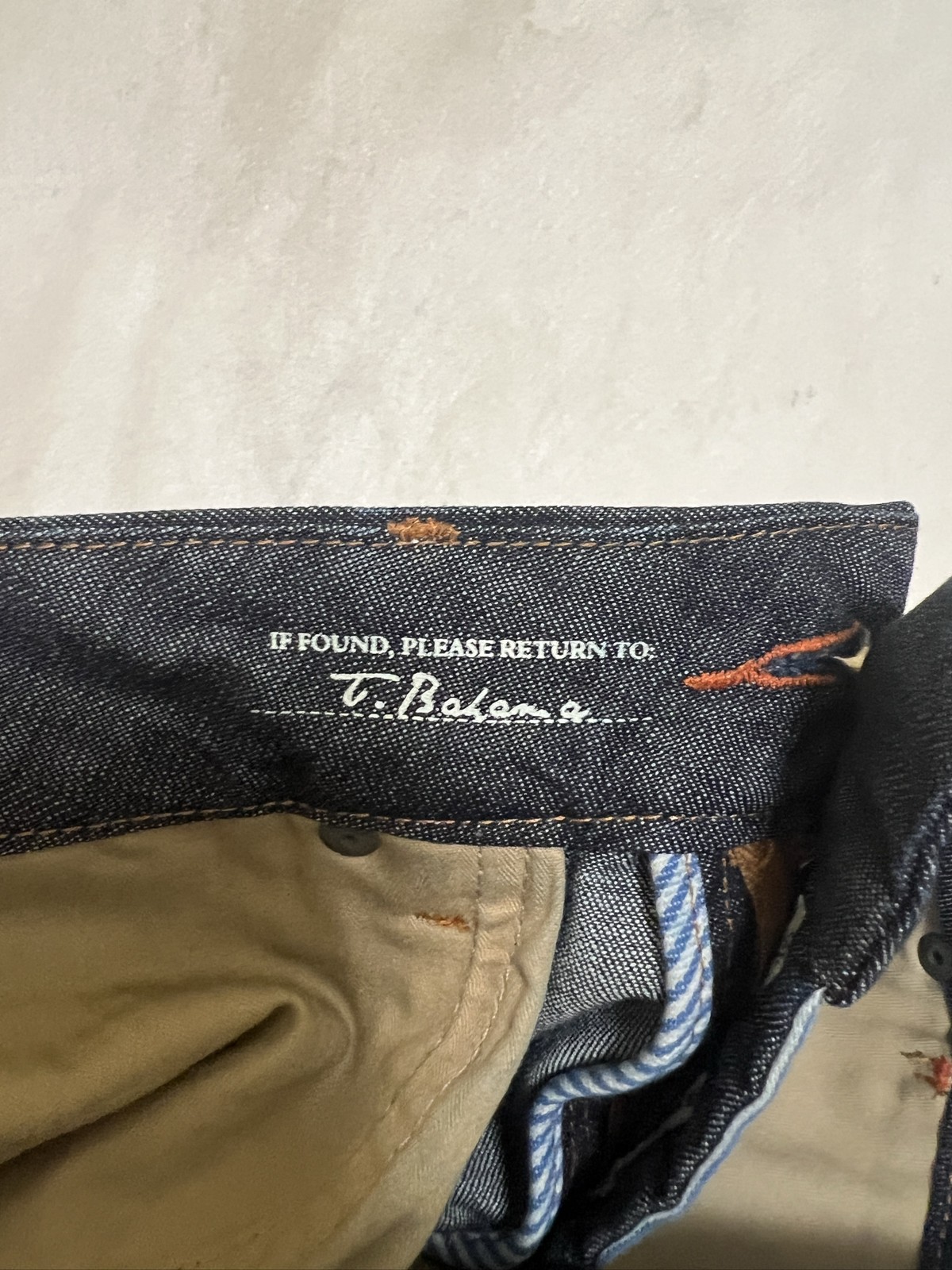 Tommy Bahama Men’s Blue Denim Straight Jeans 36X33