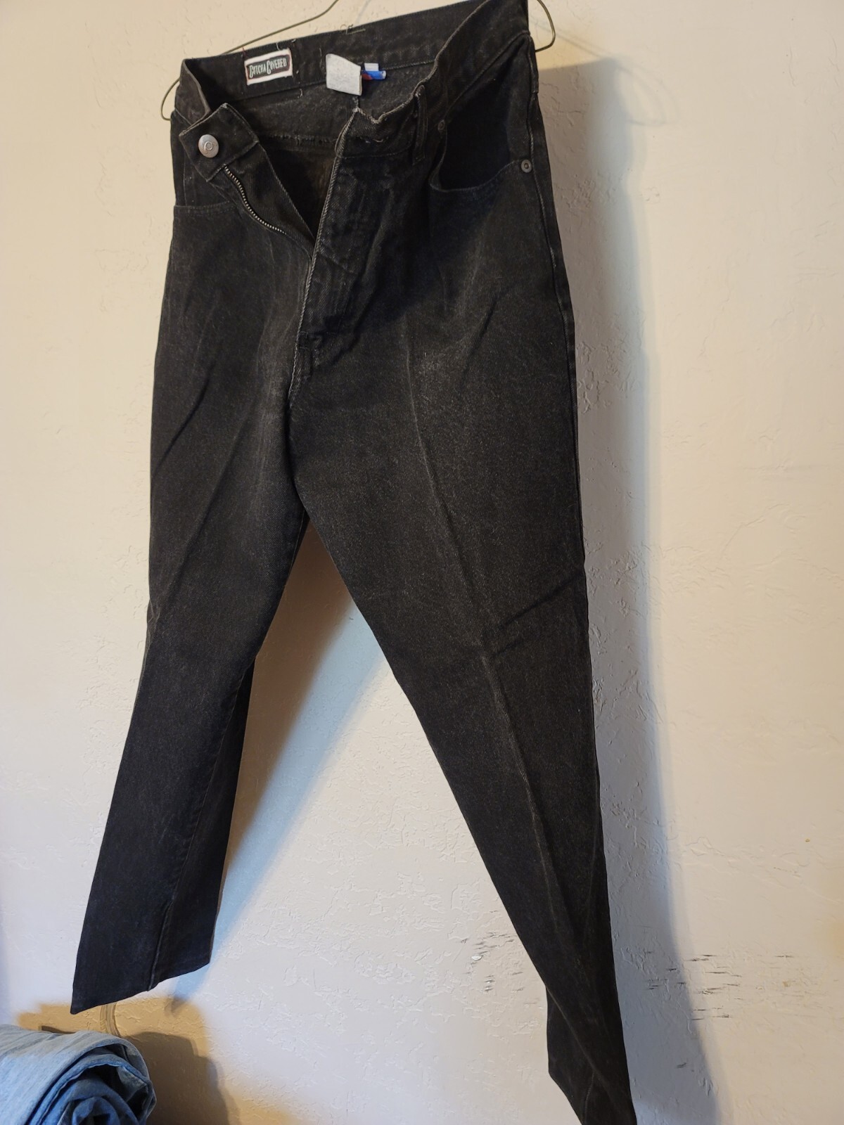 Vintage Gotcha Covered Jeans sz 10 perfect mom jeans high waist western cut BLK