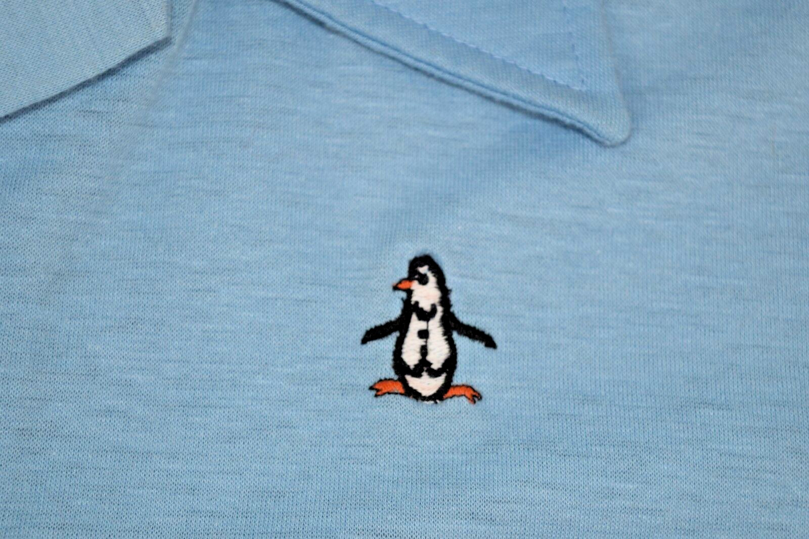 Penguin Shirt VTG Womens Grand Slam Munsingwear Size XL 80s Baby Blue Made USA
