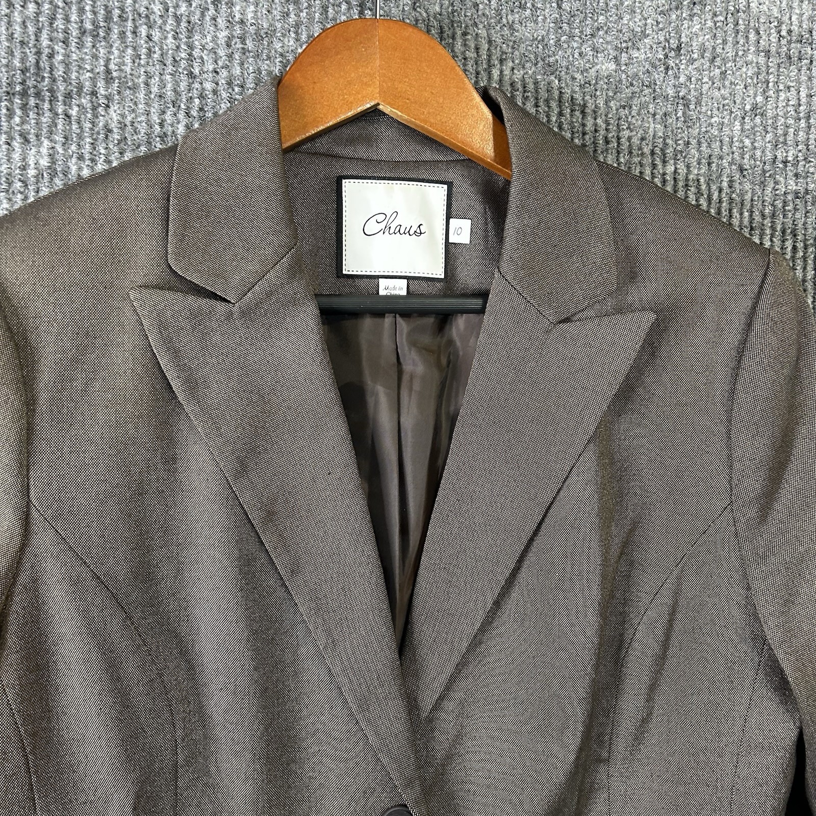 Vintage Josephine Chaus 2 Piece Pant Suit Women’s 10 Brown