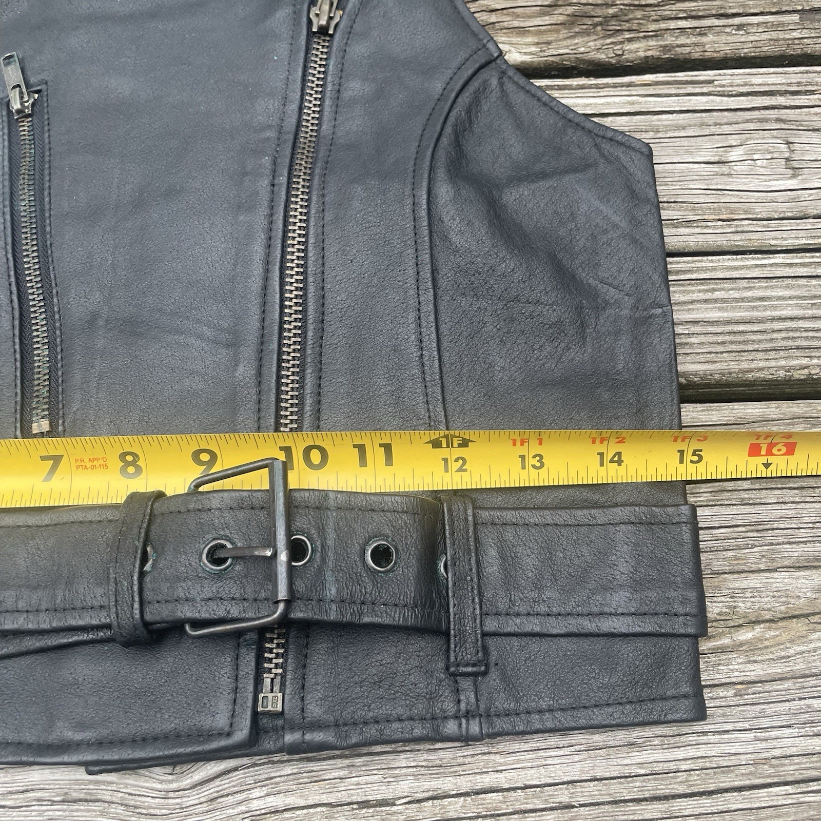 Vtg Leather Biker’s Dream Apparel Tank Top Vest Shirt Glam Rock Goth Shirt M