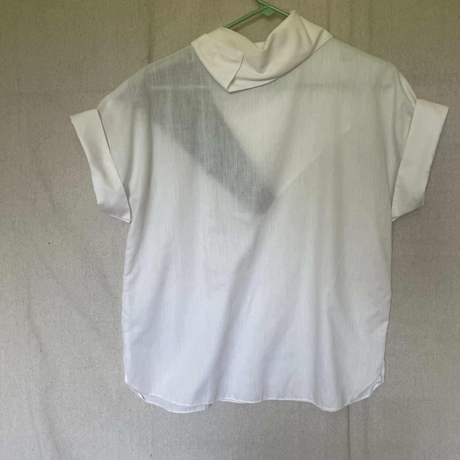 VTG 1980’s Ardmore Women’s M Top Black White Geometric New Wave Lightweight