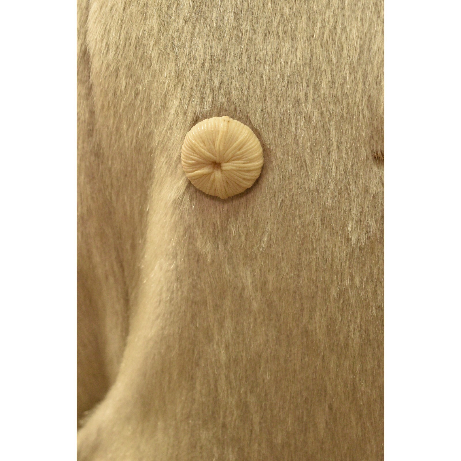 50S Boxy Coat Brozatta Fur Double Breasted Women’s Size L Bracelet Sleeve Coats