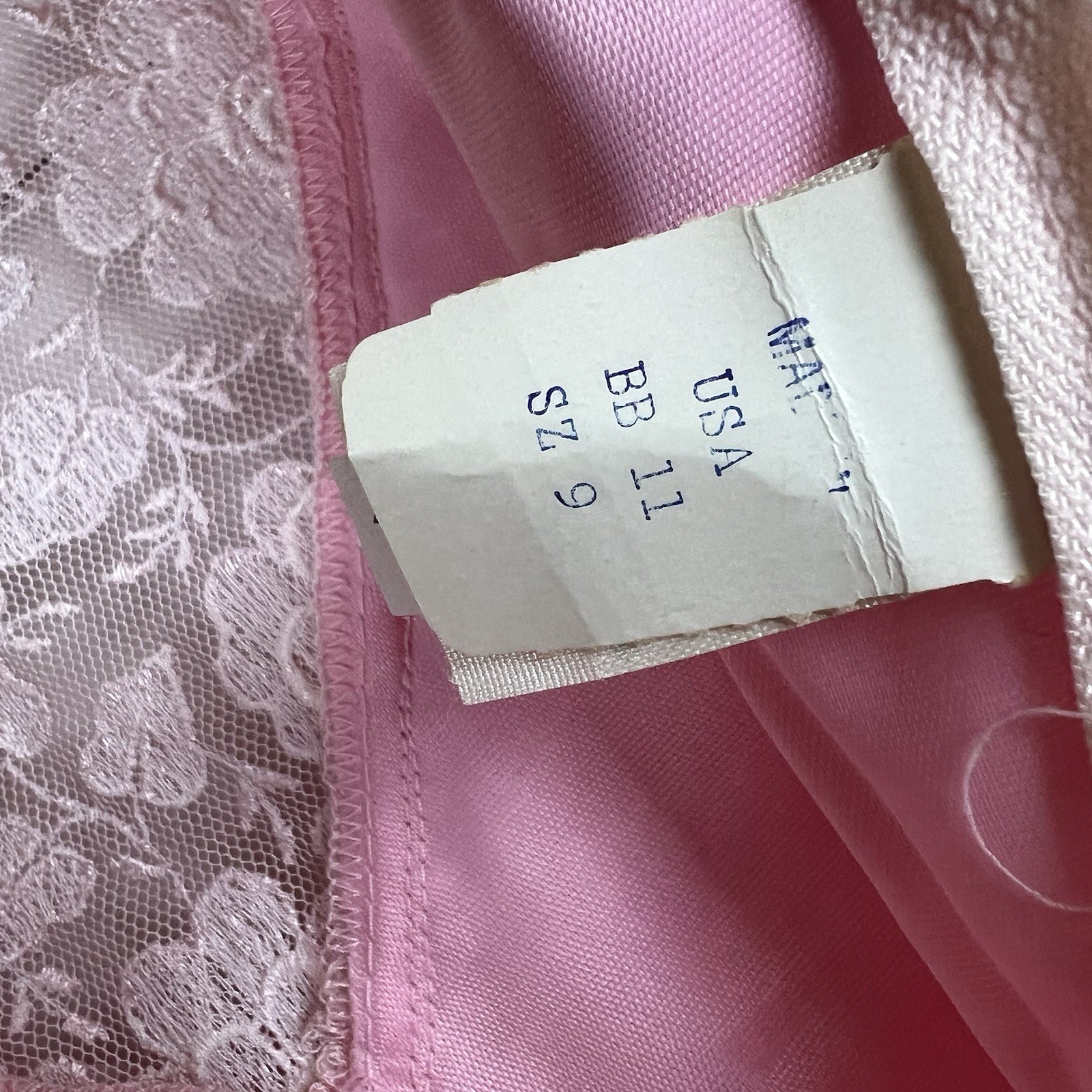 Vintage Vicky Vaughn Junior Dress Pink Size 9 ILGWU Union 70s 80s Small or XS
