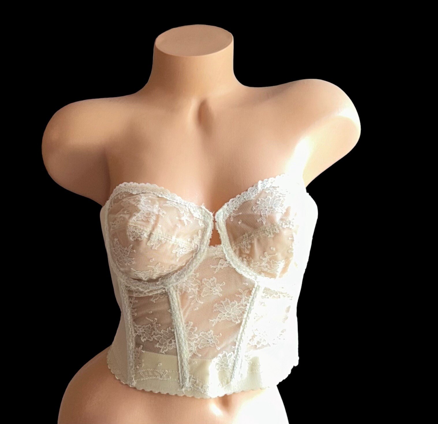Backless by Young Smoothie Bra The Strouse Adler Co Nylon Bustier Brassiere 36B