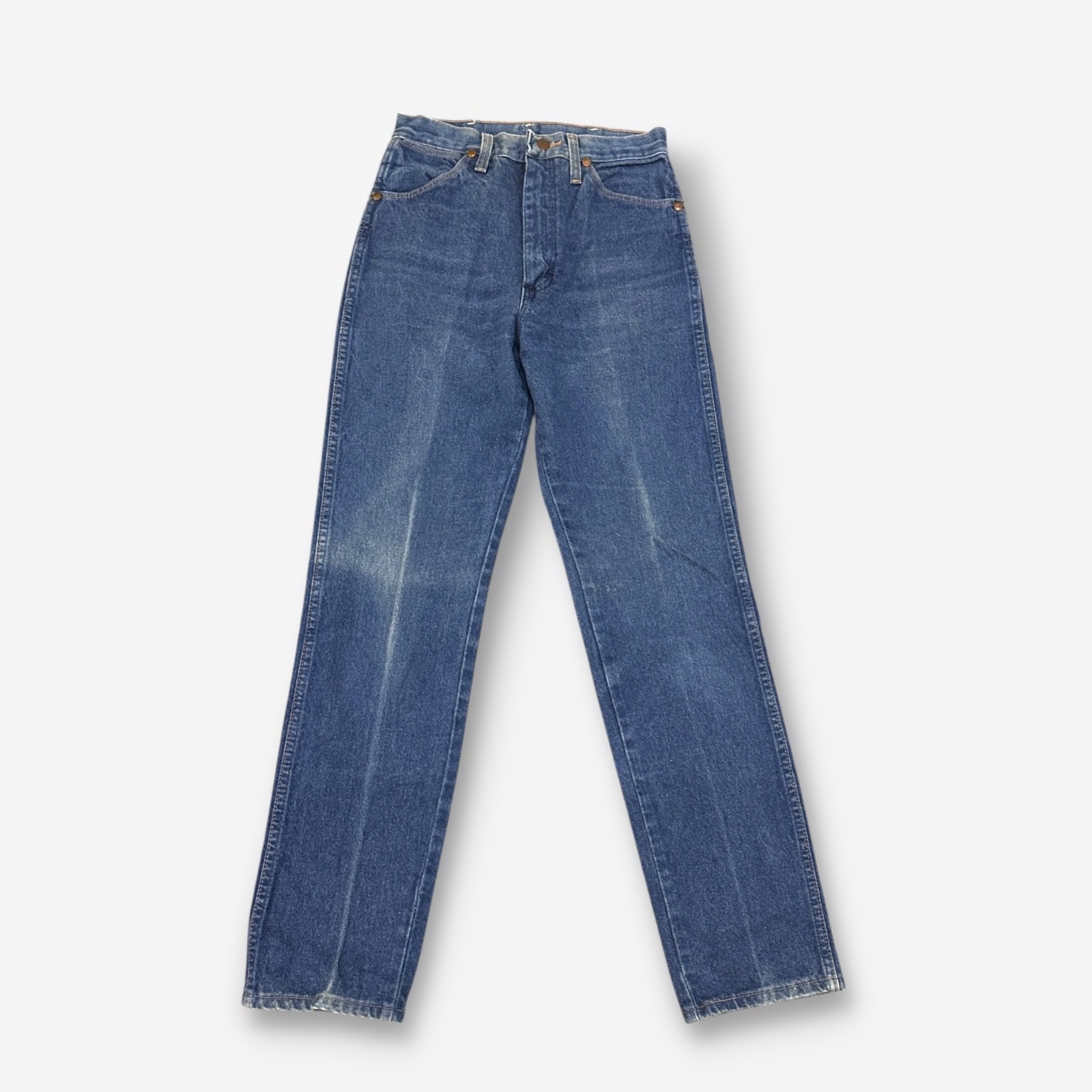 Vintage Wrangler USA Straight Leg Boyfriend/Mom Jeans Dark Blue W27 L32