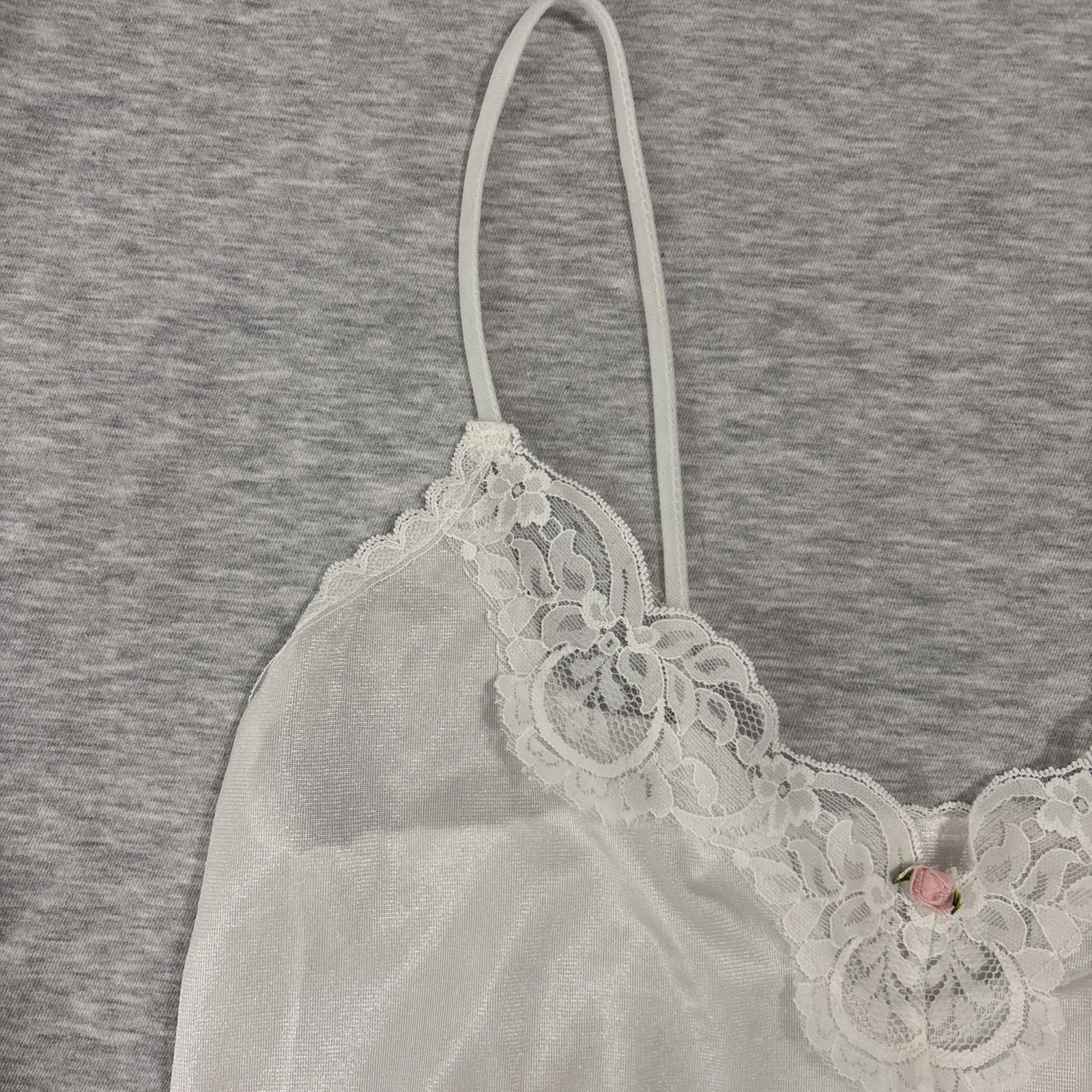 Vintage Lady Desiree Nylon Lace Camisole Womens Small Whimsy Dainty