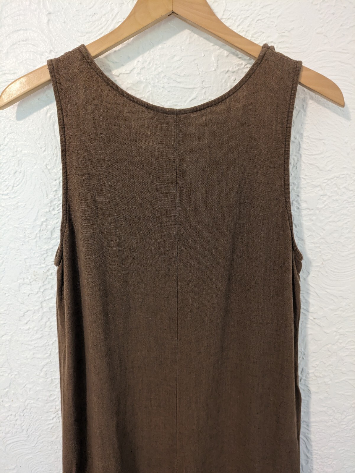 Vintage Dressing Clio Medium Linen Blend Dress Brown