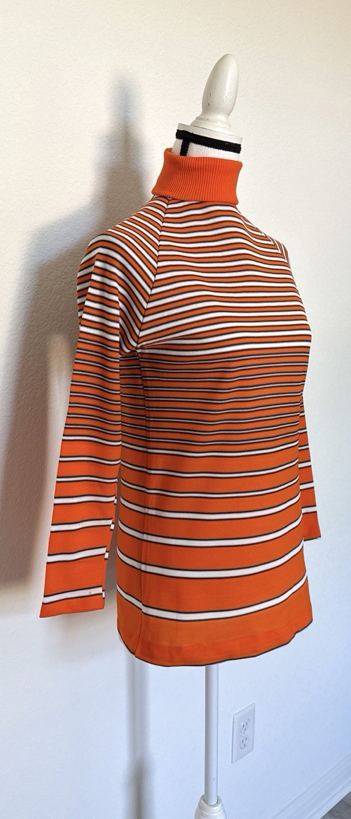 VTG 1970s Gradient Striped Knit Turtleneck