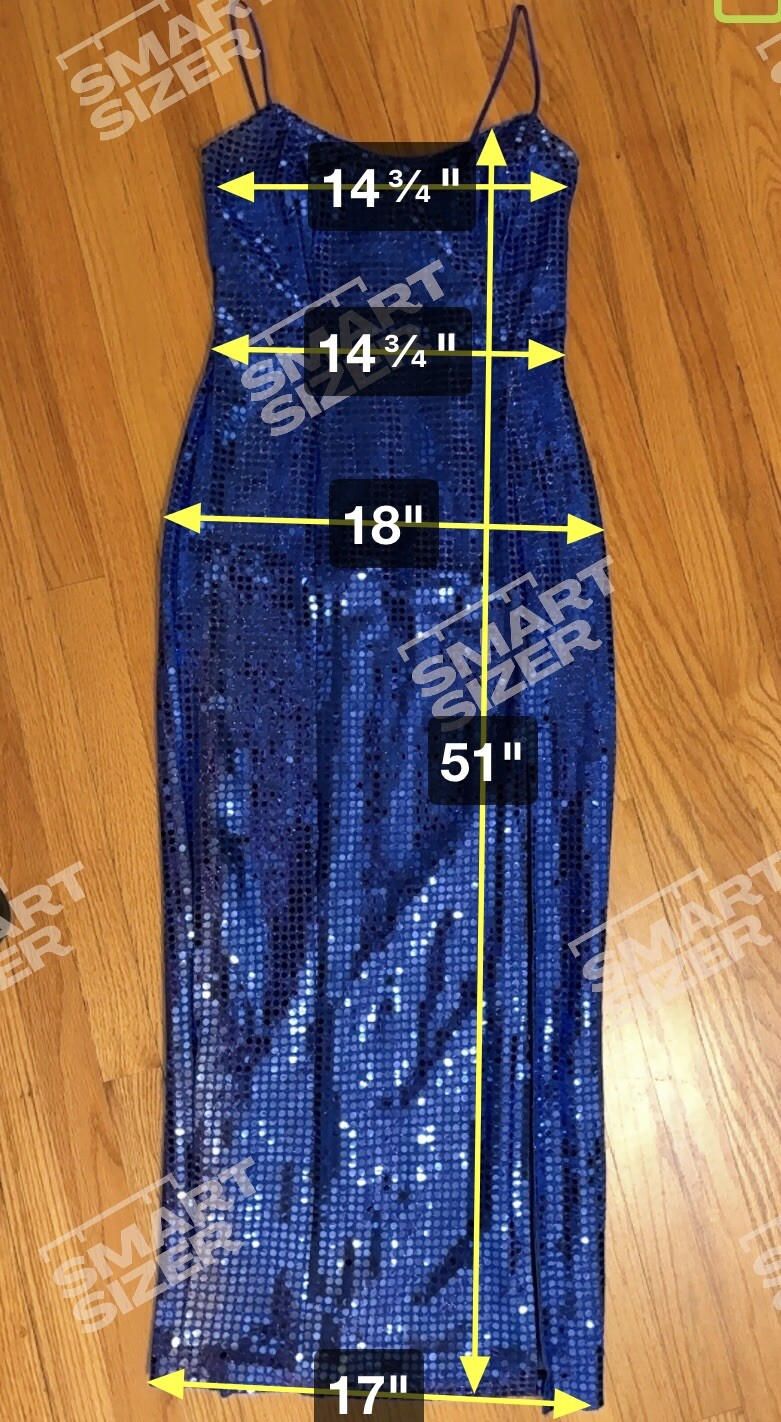 1990’s LA Glow Blue Metallic Blingy Sequined Zipper Dress Gown Juniors 9/10