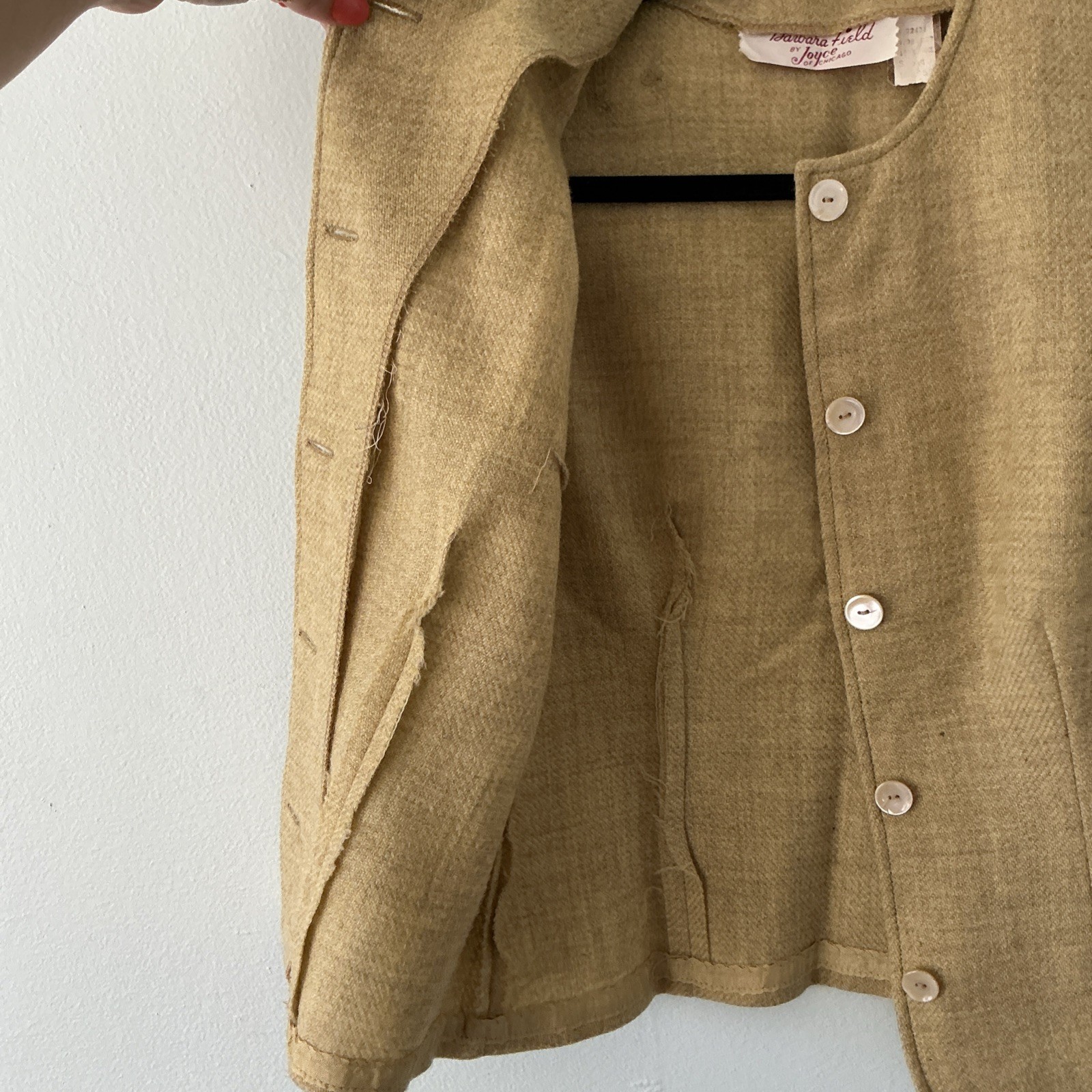 Vintage 1950s Joyce of Chicago Mid-Century Wool Vest & Trouser Set Original BELT