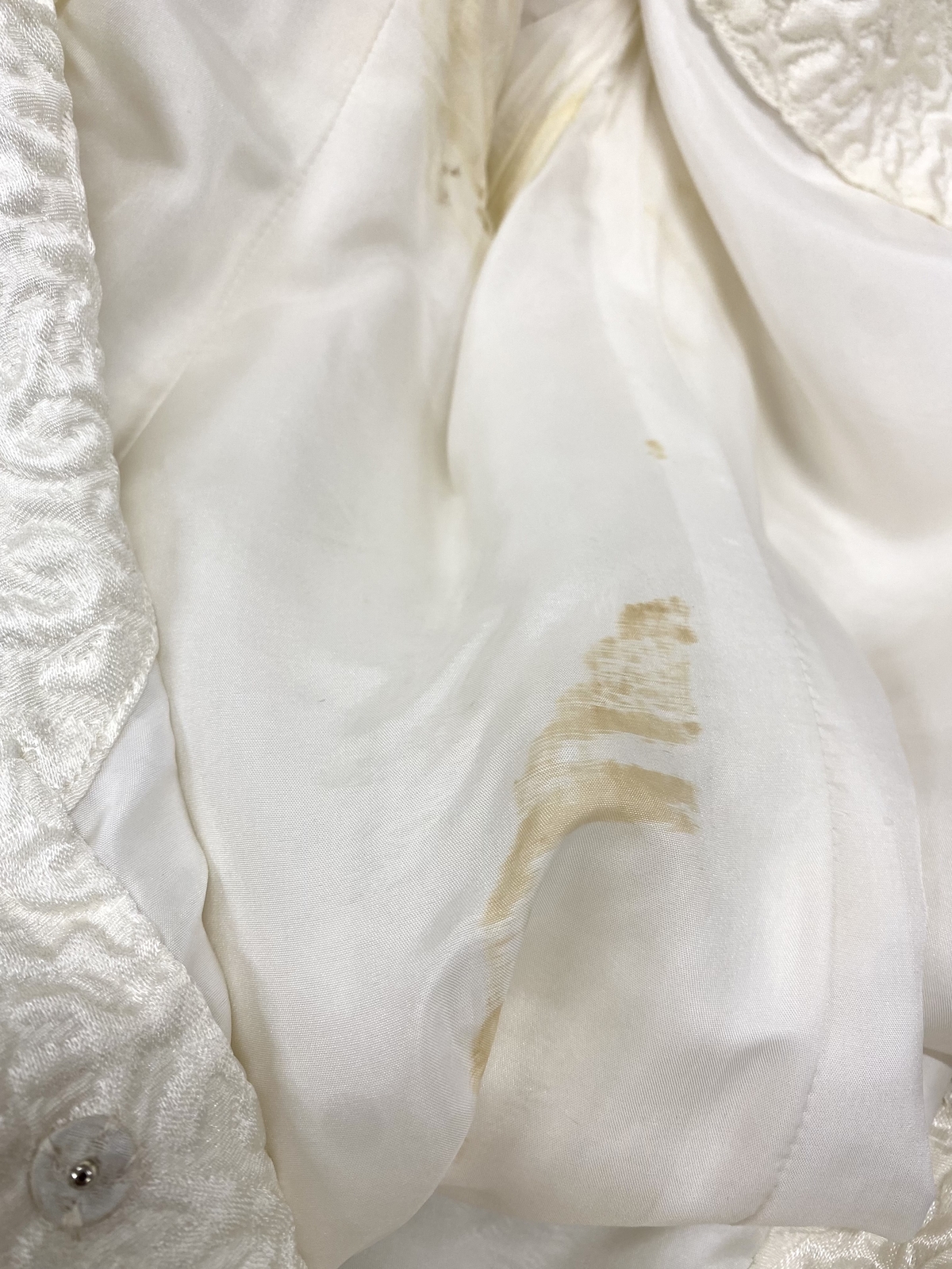 Vintage 1970s Werlé Beverly Hills Bridal Brocade Ivory 2pc Set Mini & Midi Dress