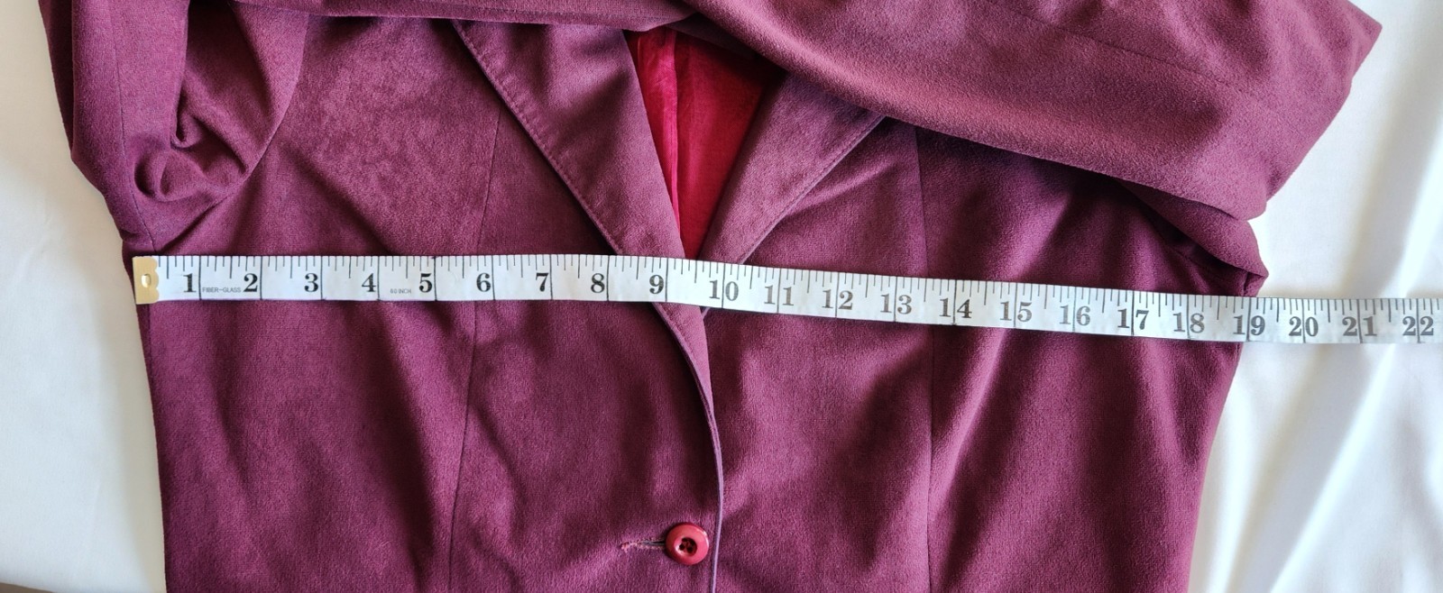 Vtg 70s Sears Place De La Mode The Fashion Place Burgundy Blazer Womens Med