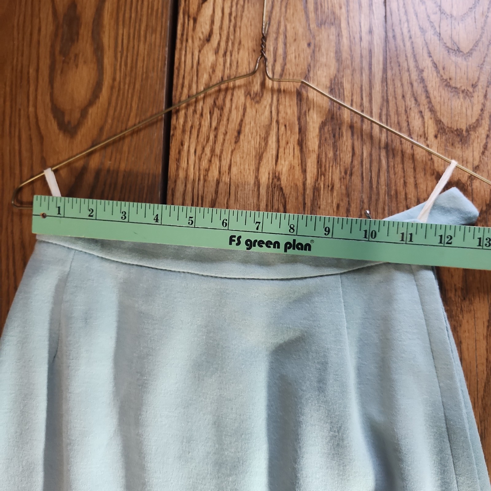 Vintage Two Piece Top Skirt Set Wool Blend Womens PXS Secretary