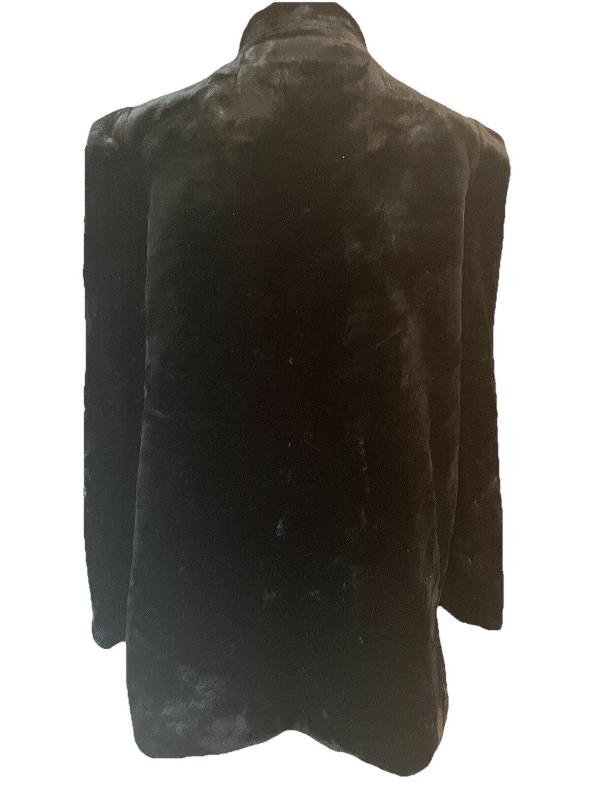 SASSON New York Paris Black Faux Fur Coat Jacket Womens Size 14 Coat Vintage