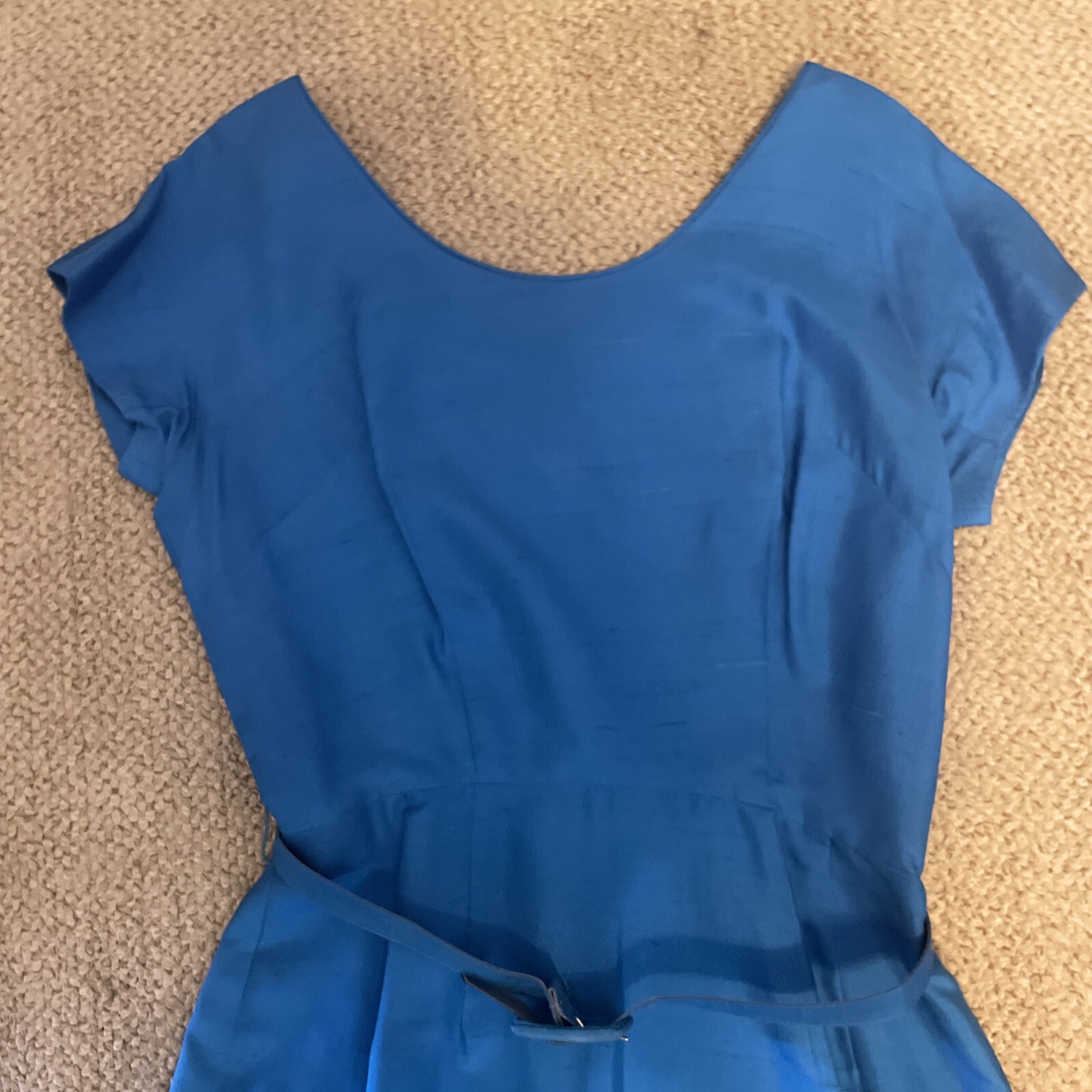 Vintage Alexander Lipton Dress Womens With Jacket Bright Blue