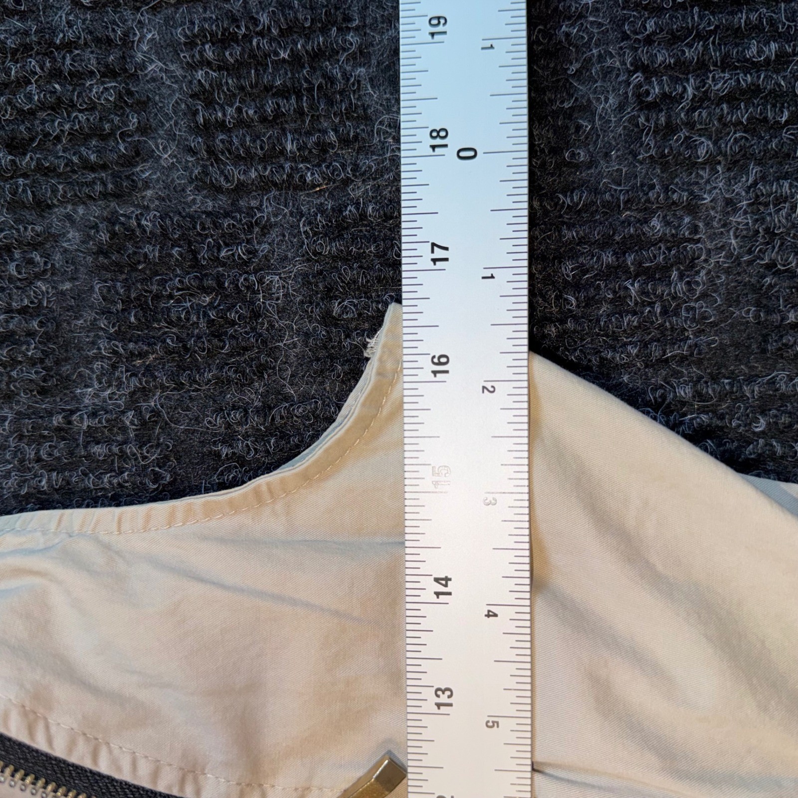 Vintage Tan Sleeveless Trench Mini Dress Khaki Double Breasted Zip Front Small