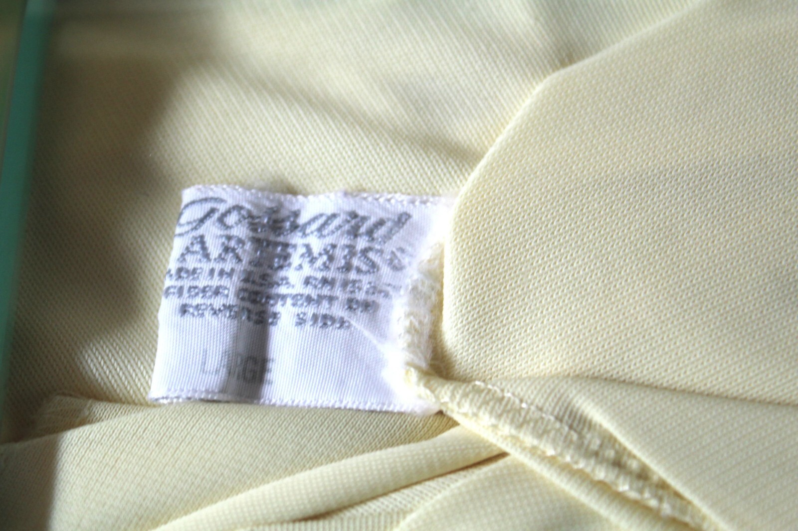 Vintage 50s Gossard Artemis Robe L Yellow Chiffon Nylon Button Satin Trim Knee