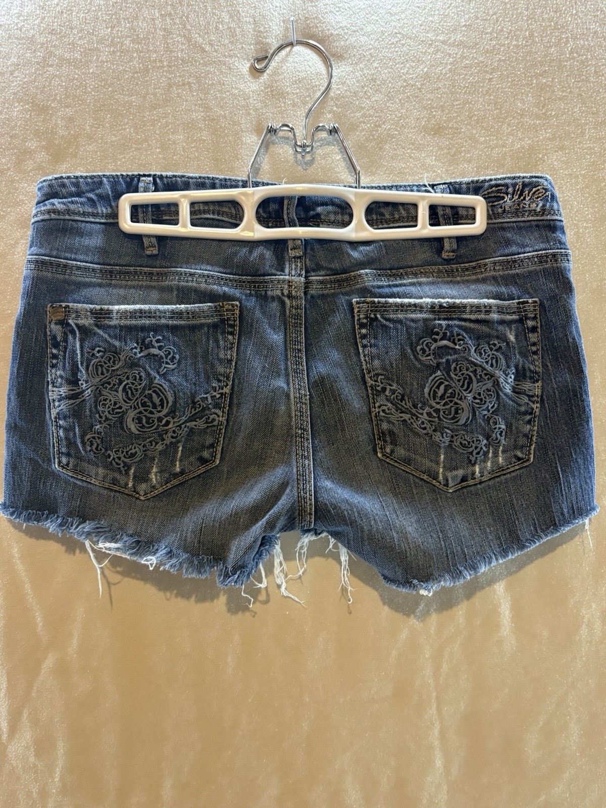Silver Jeans Distressed Short Shorts Daisy Duke Style Size 30 waist