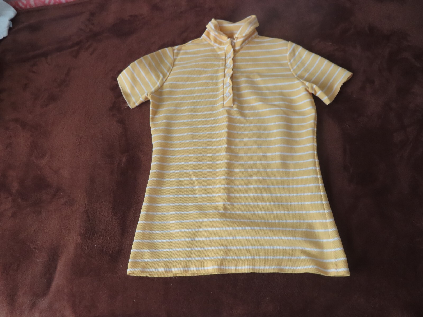 vintage rare 50s 60s miss pat striped polo shirt runs small no size