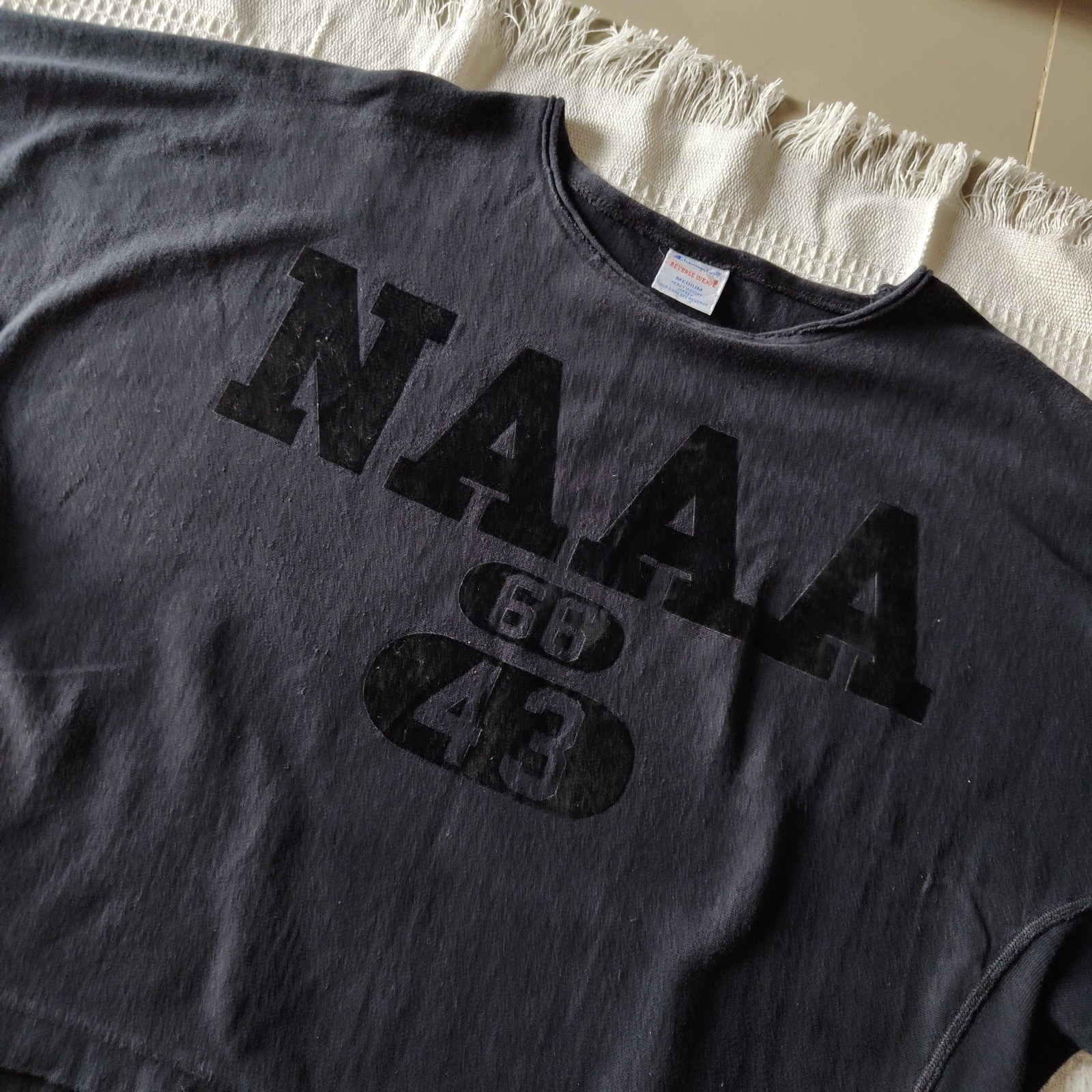 Vintage Champion Reverse Weave Heavyweight T-Shirt NAAA 66 Graphic M