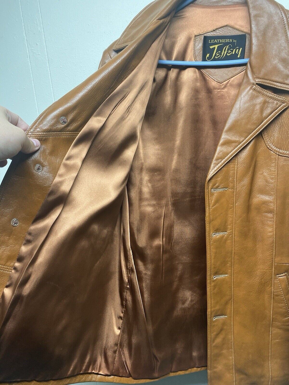 Vintage Leathers by Jeffery Jacket Size Women’s 44 Brown Leather 1990s