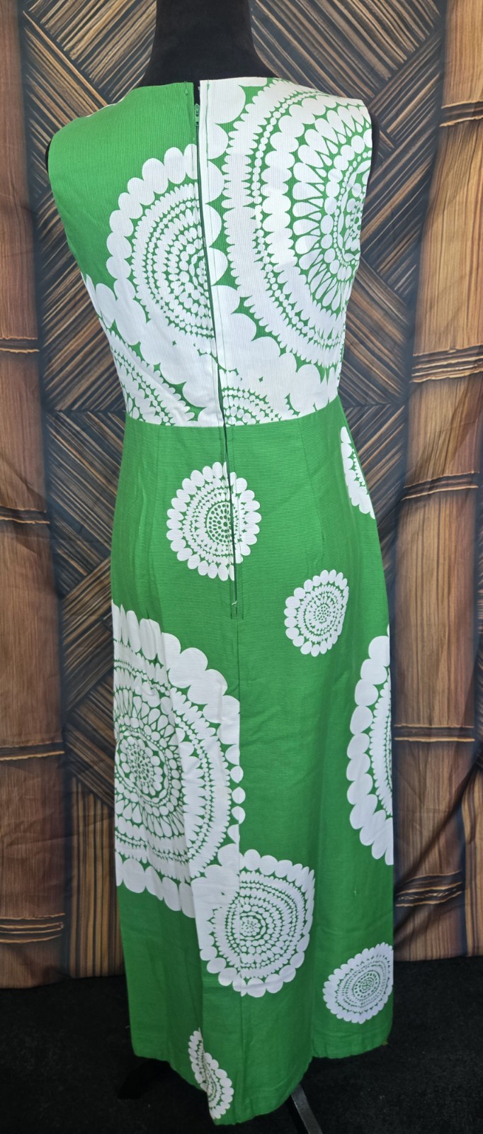 Vintage Waltah Clarke Hawaiian Maxi Aloha Dress w6059