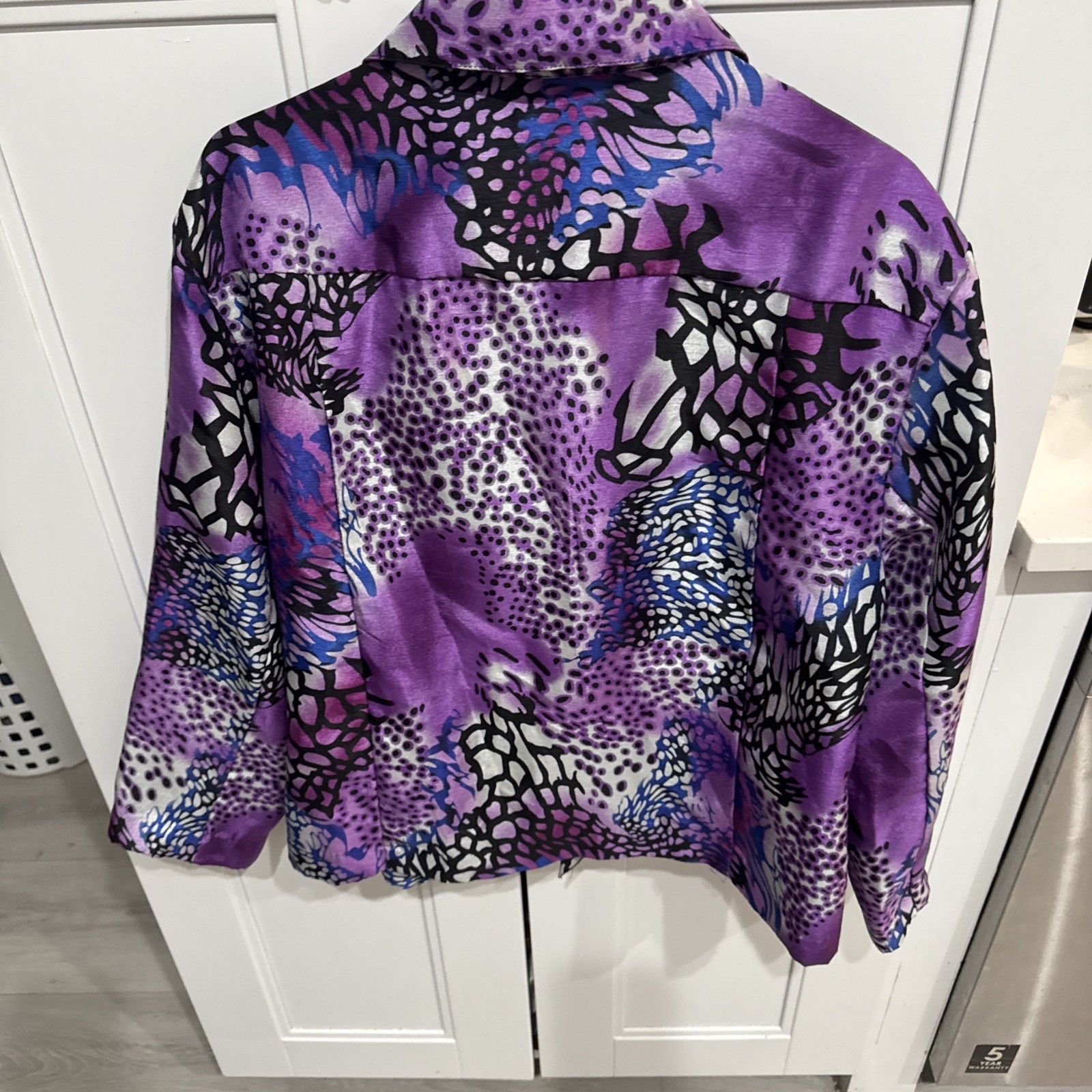 Vintage 1980’s N Touch Jacket Size 18 Multicolor Long Sleeve Missing 1 Button Pk