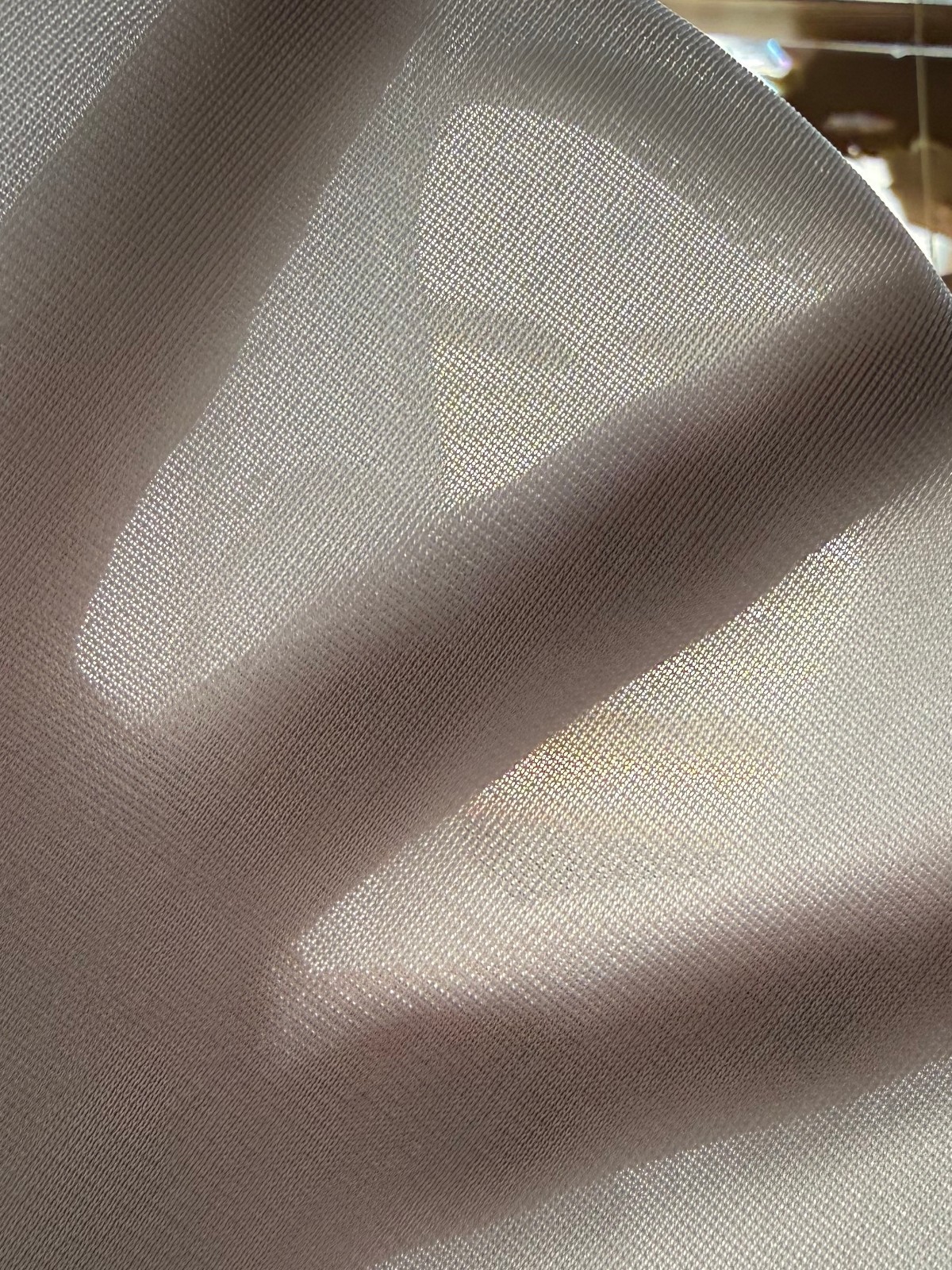 VTG Underscore White Ultra Sheer Nylon Hi-Waist Granny Sissy Panties Briefs 7 L