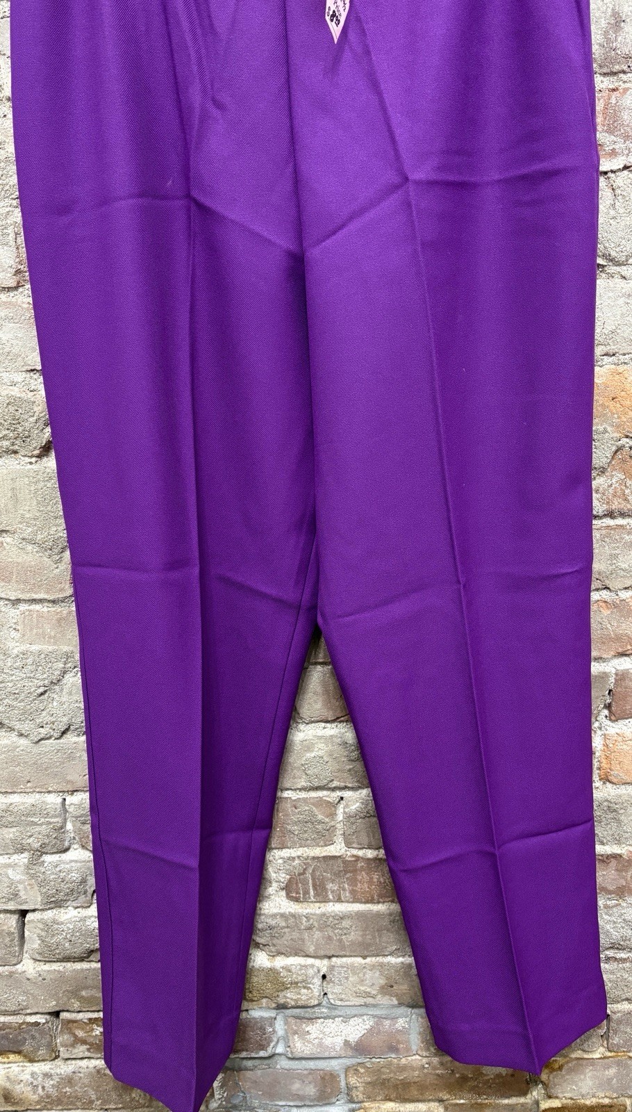 Vintage DONOVAN GALVANI OF DALLAS Plum Purple Pull On Pants Women’s Size 16