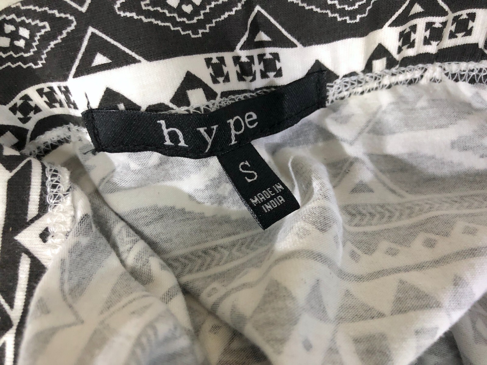 Hype Size Small Made in India Cotton Blend Stretch Womens Skirt Ladies