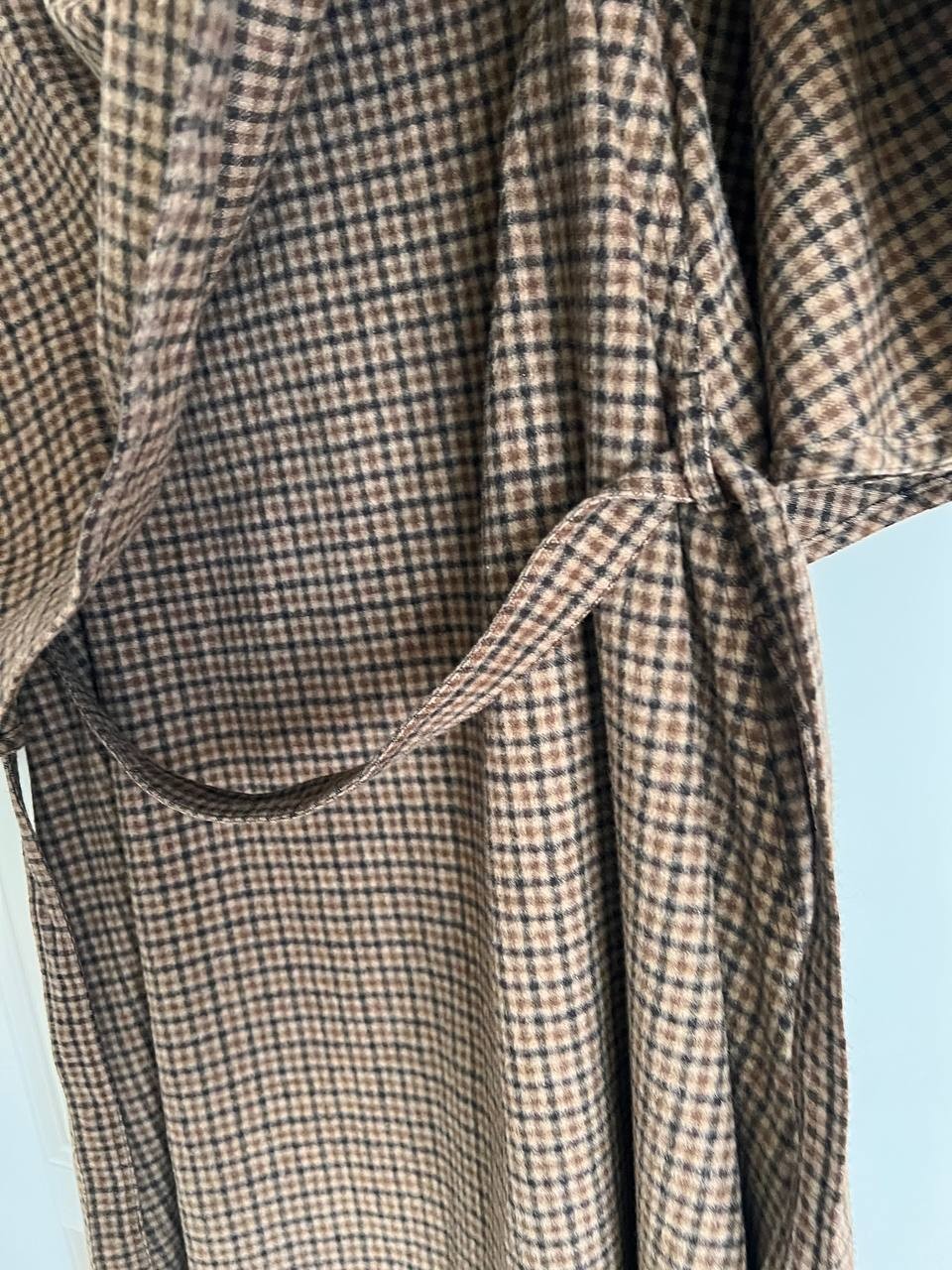 celine vintage wool coat houndstooth sherlock holmes