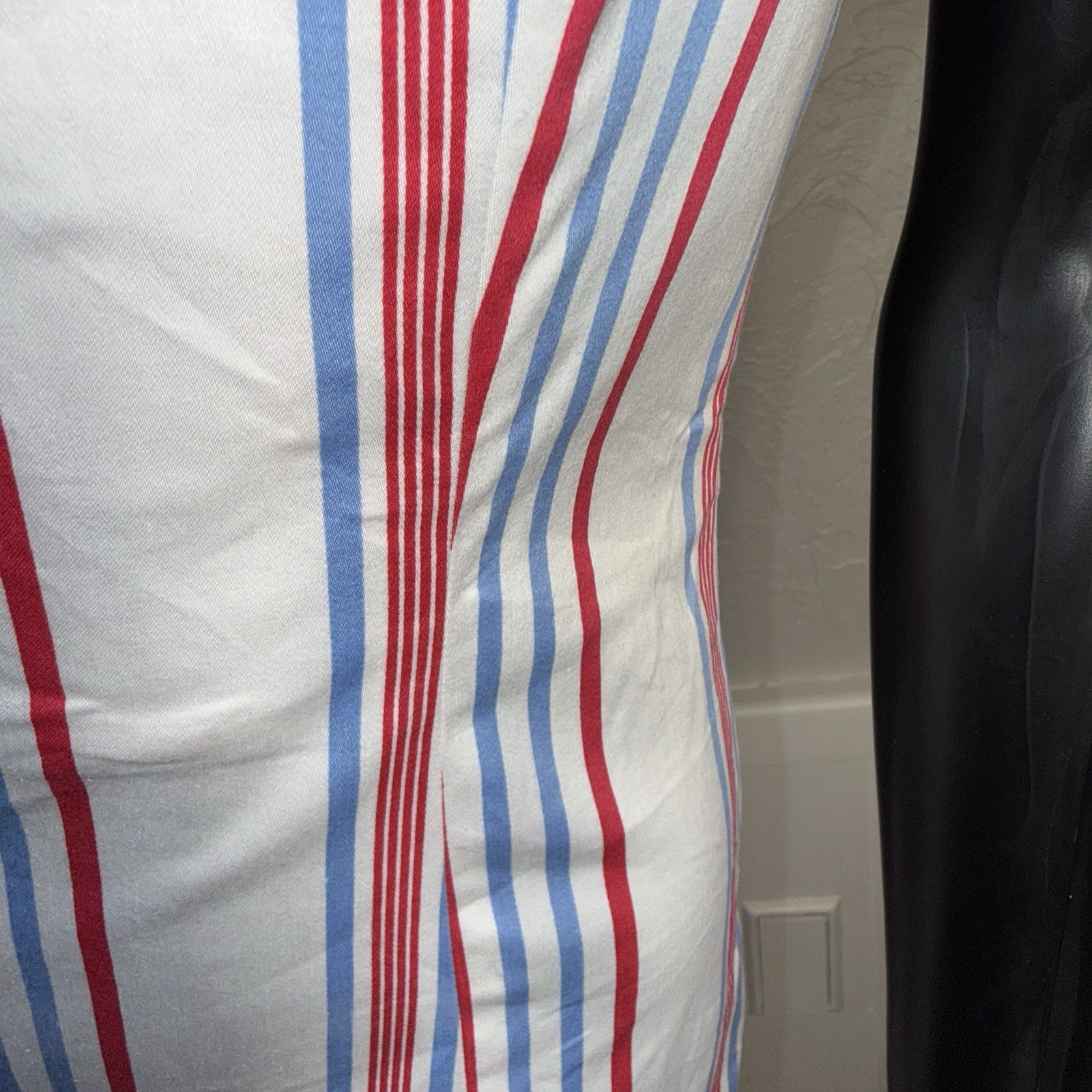 Vintage Melanie Apple Nautical Sundress Sleeveless Form Fitting Sheath Dress Sz2