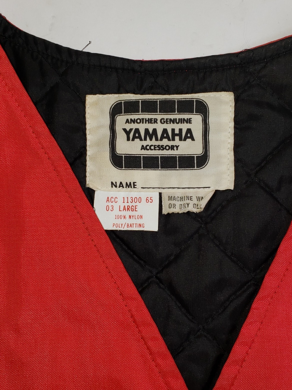 Vintage Size Large Men’s Genuine Yamaha Salesman Dealership Vest