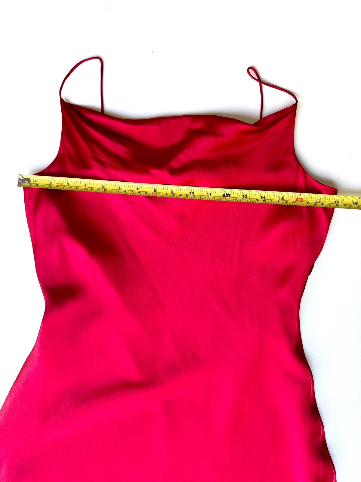 Spenser Jeremy Vintage Sexy Red Mini Bias Cut Silk Slip Dress Size Medium/10