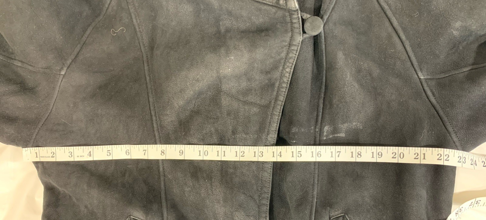 Toppolino Black Coat Fine Leatherwear Hooded Coat Shearling Lined L Vintage