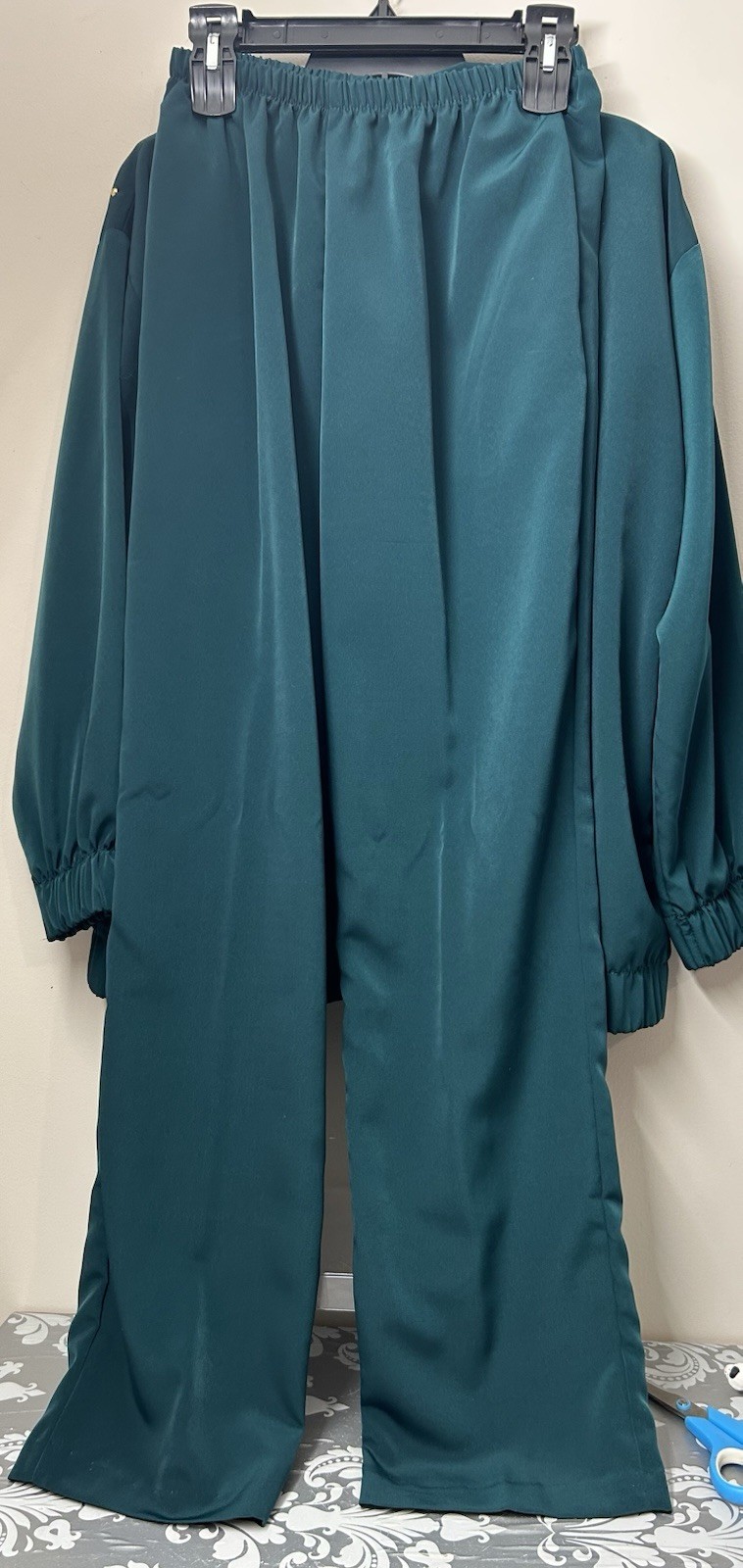 Silver Threads Vintage Jacket & Pants Set 80’s Emerald Green Size Medium Woman’s