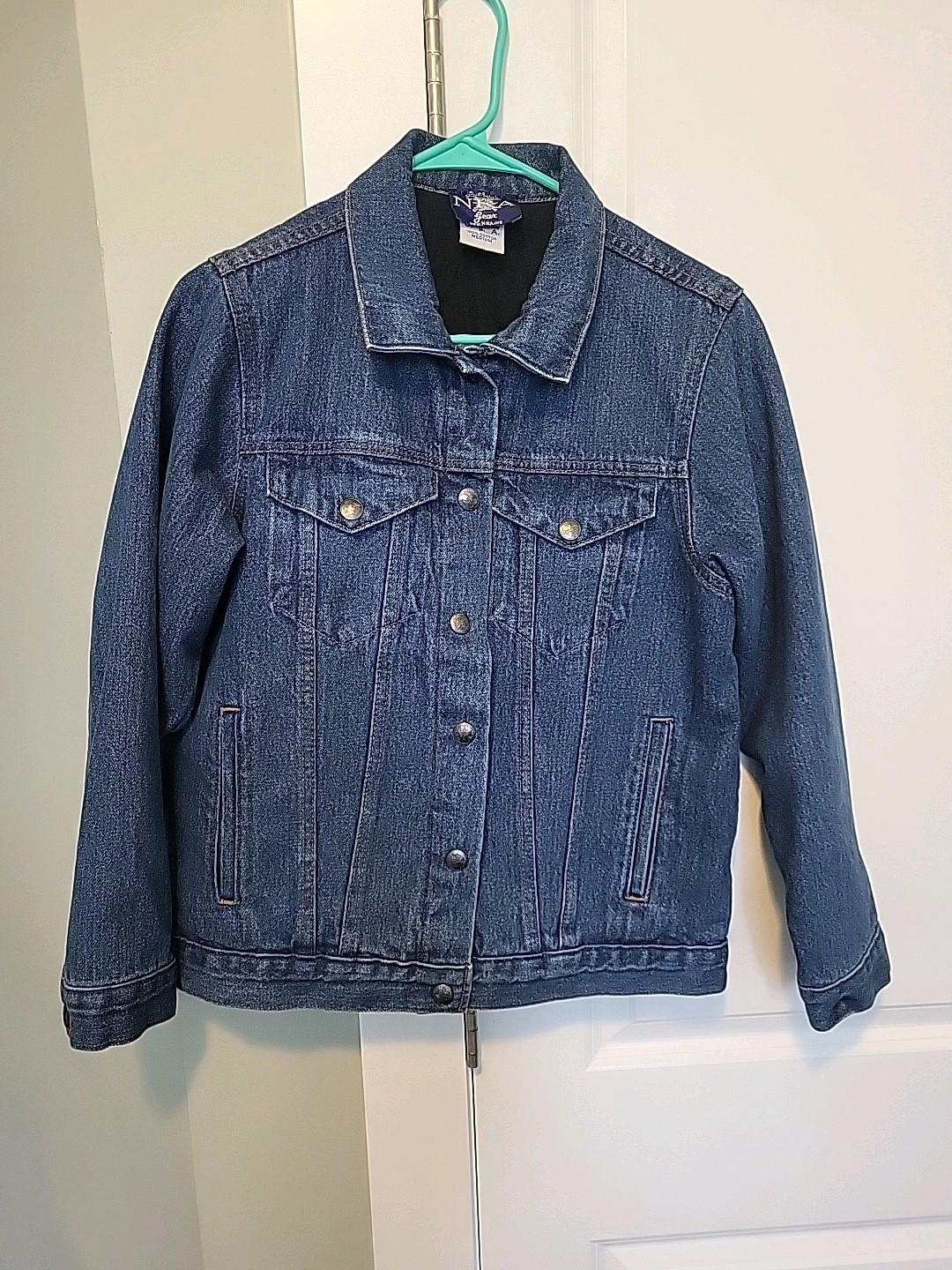 Authentic NRA Gear Concealed Weapons inside pockets Denim Jacket, Women’s S VTG