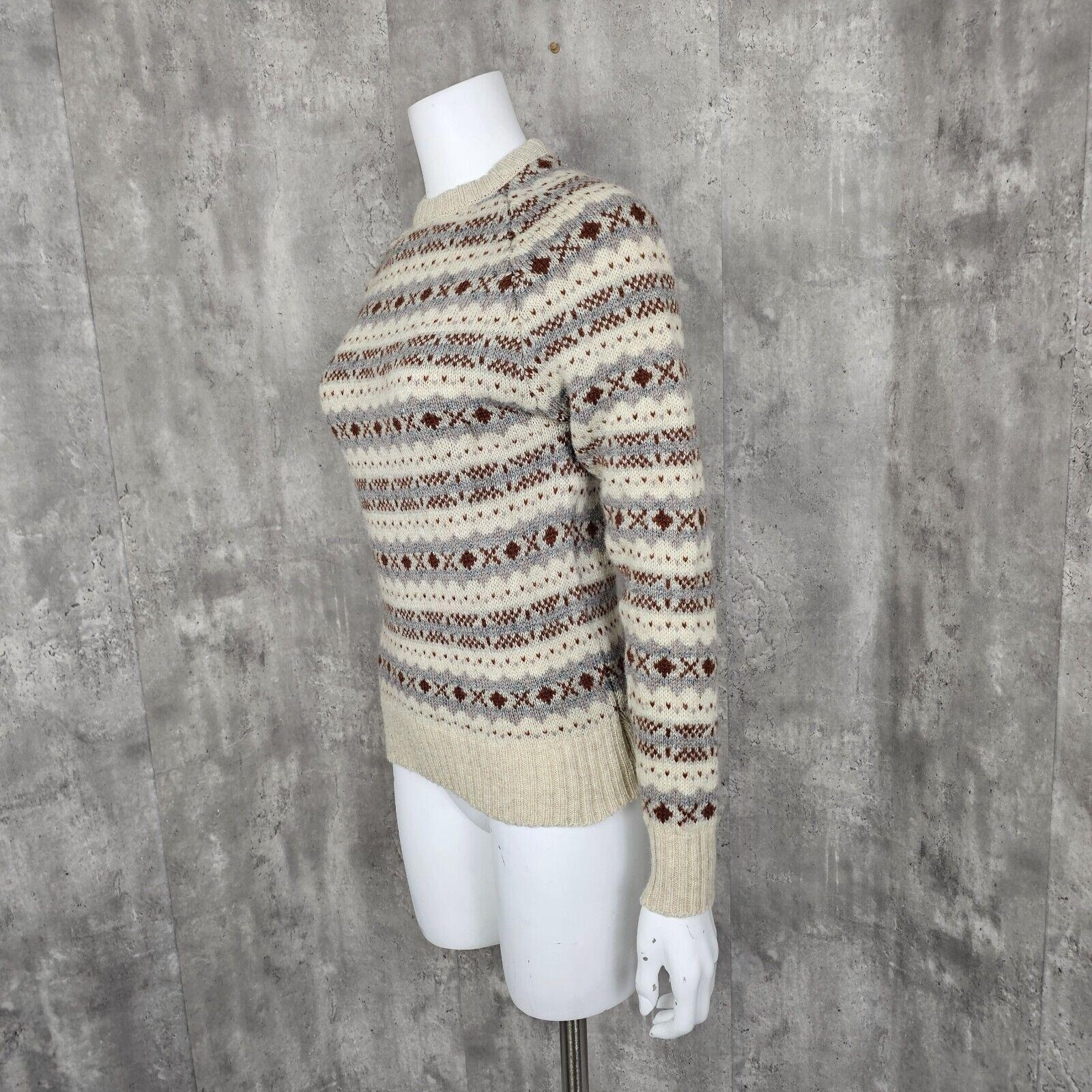 Vintage McGregor S Wool Blend Fair Isle Eclectic Grandpa Sweater Ski Winter