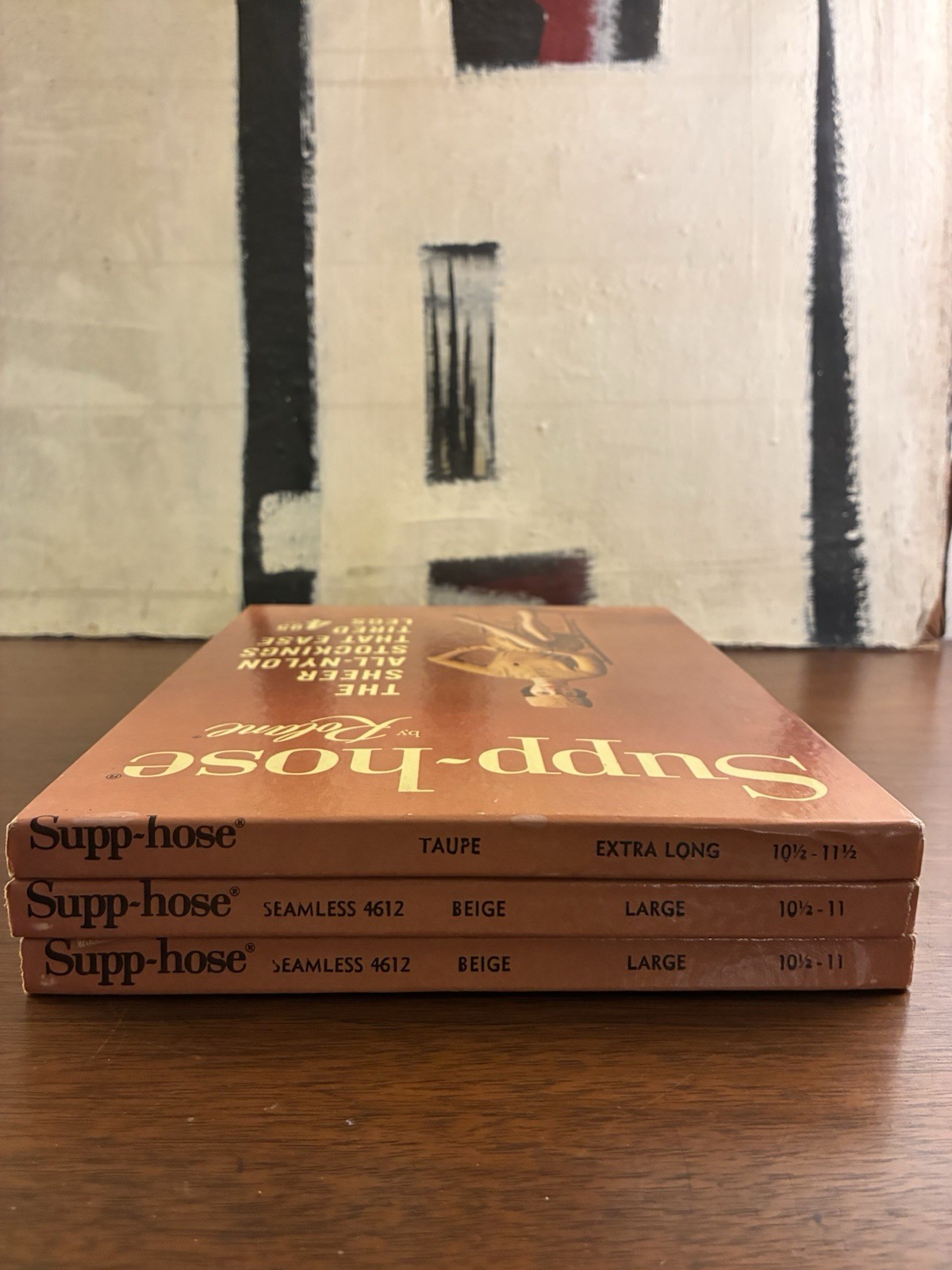 Lot Of 3 VTG Supp-Hose By Roland Seamless BEIGE L x 2 . XL – TAUPE XL x 1 NOS