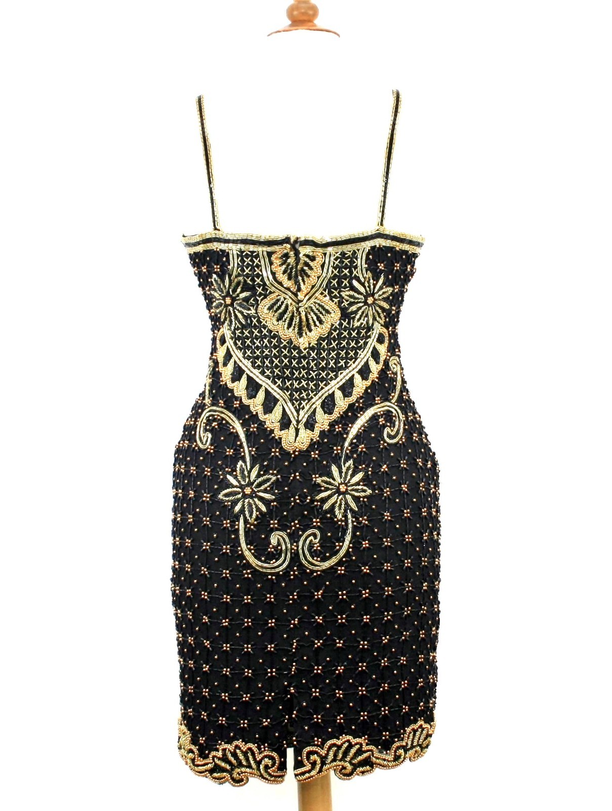 Jasdee Vintage Beaded Dress Hand Work On Silk Style 2066M